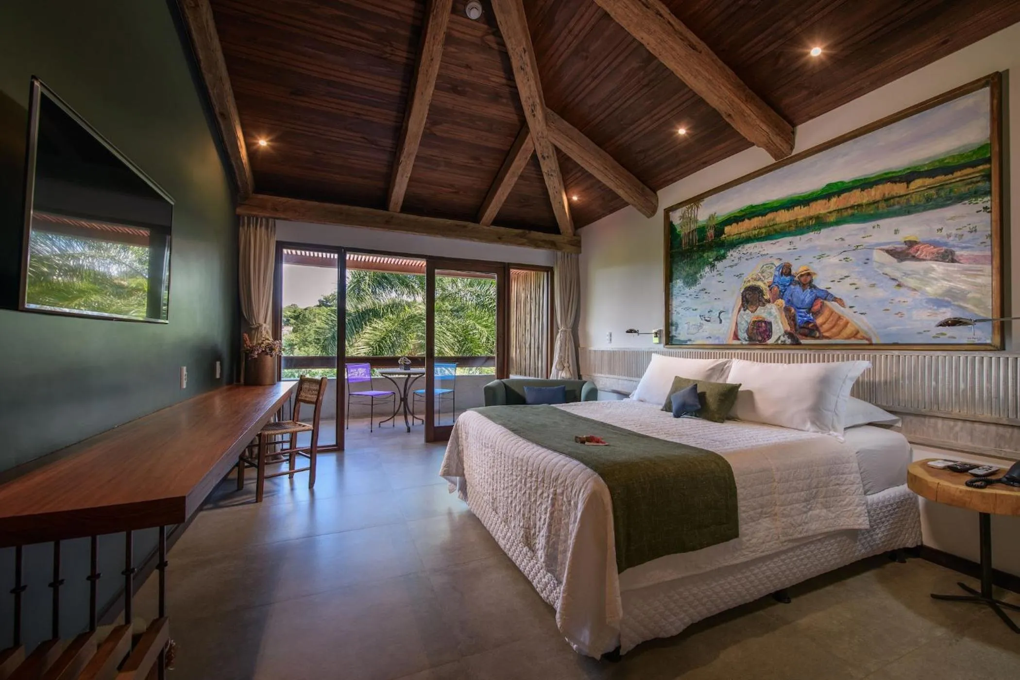 Bed in Hotel Canto das Águas - Roteiro de Charme