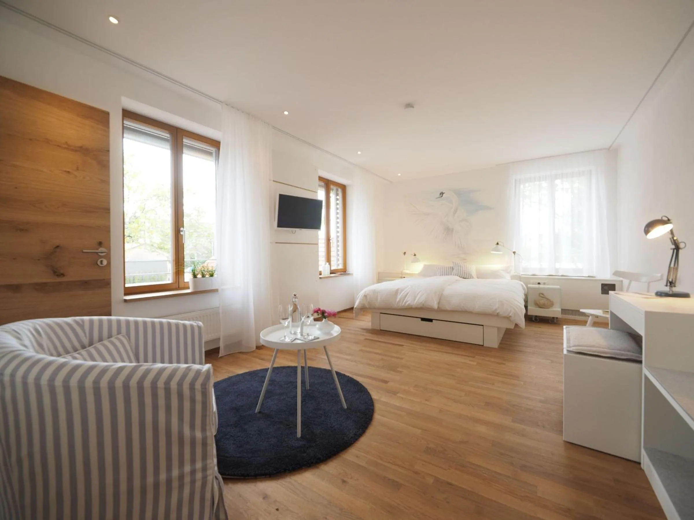 Bedroom, Bed in Gasthaus Schwanen