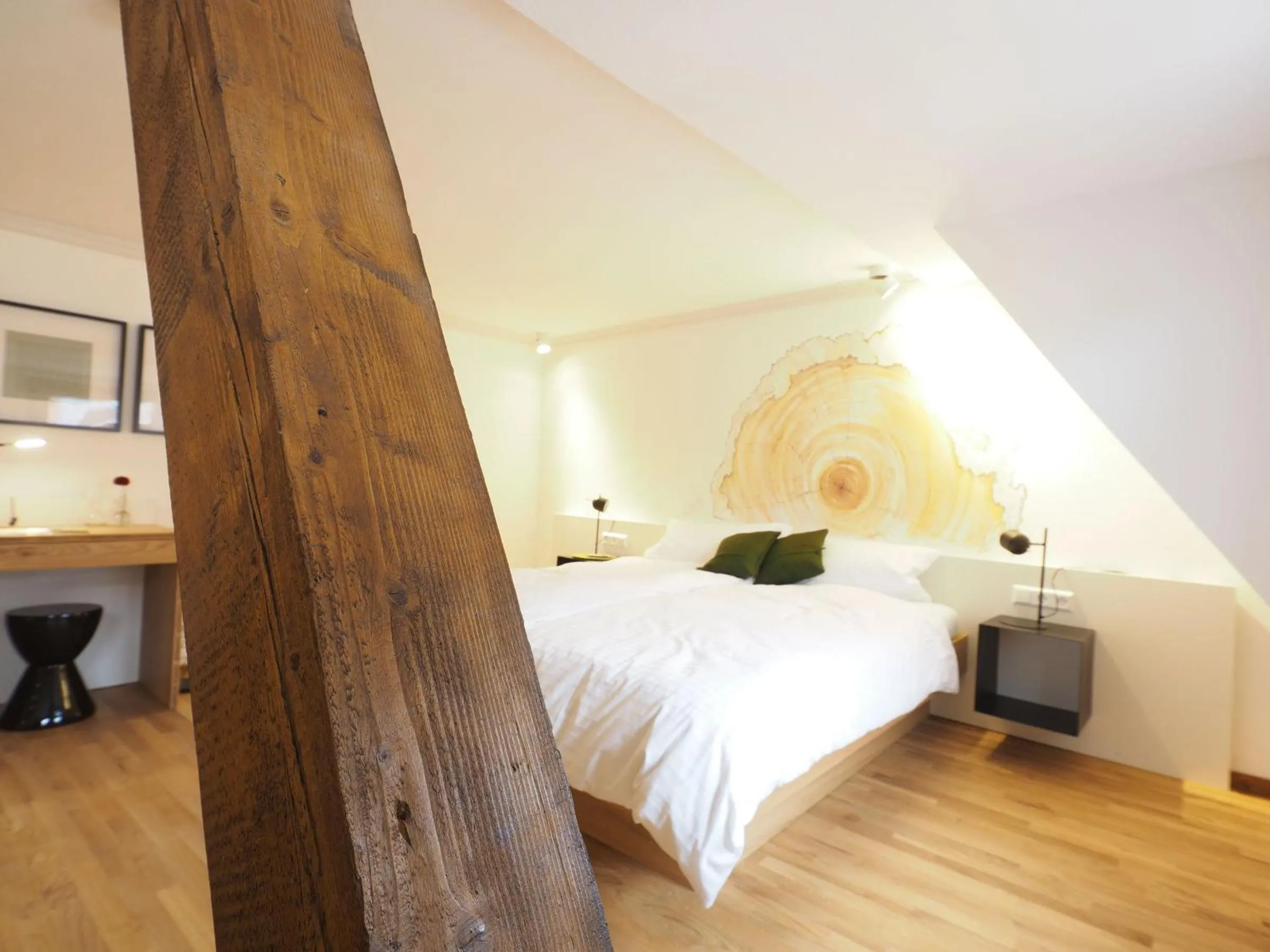 Bedroom, Bed in Gasthaus Schwanen