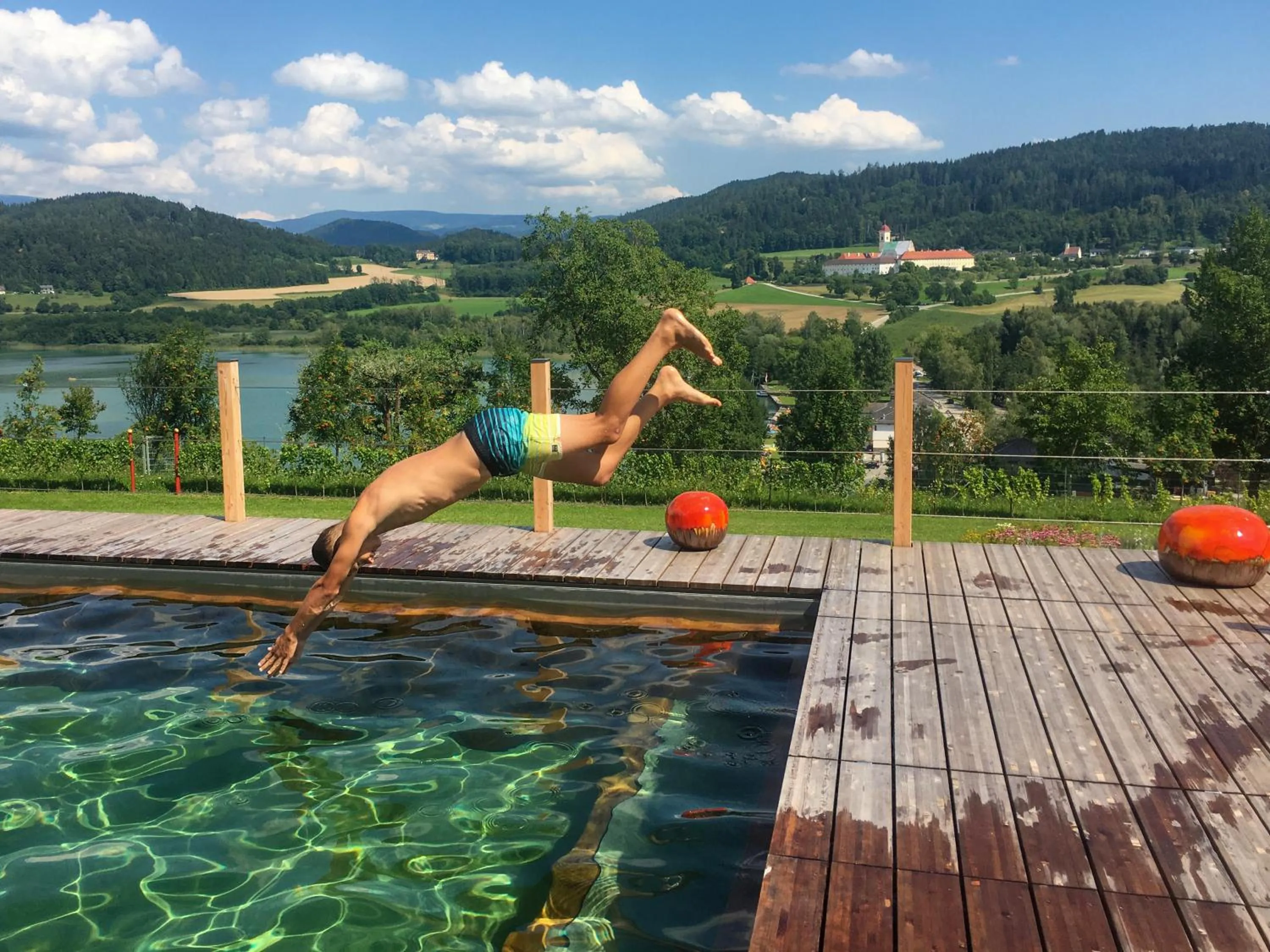 Pool view in Längseeleit'n