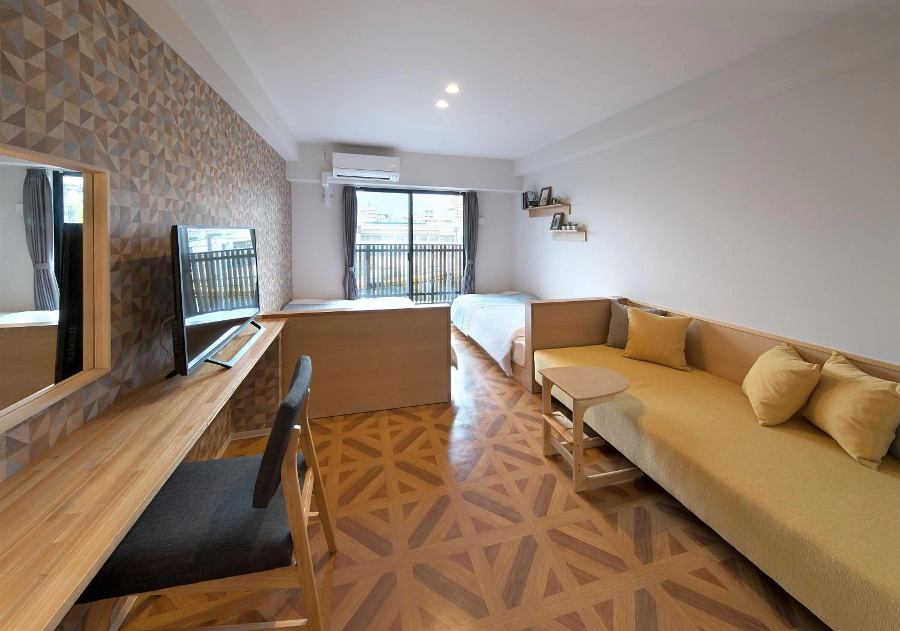 Living room in e-stay ebisu