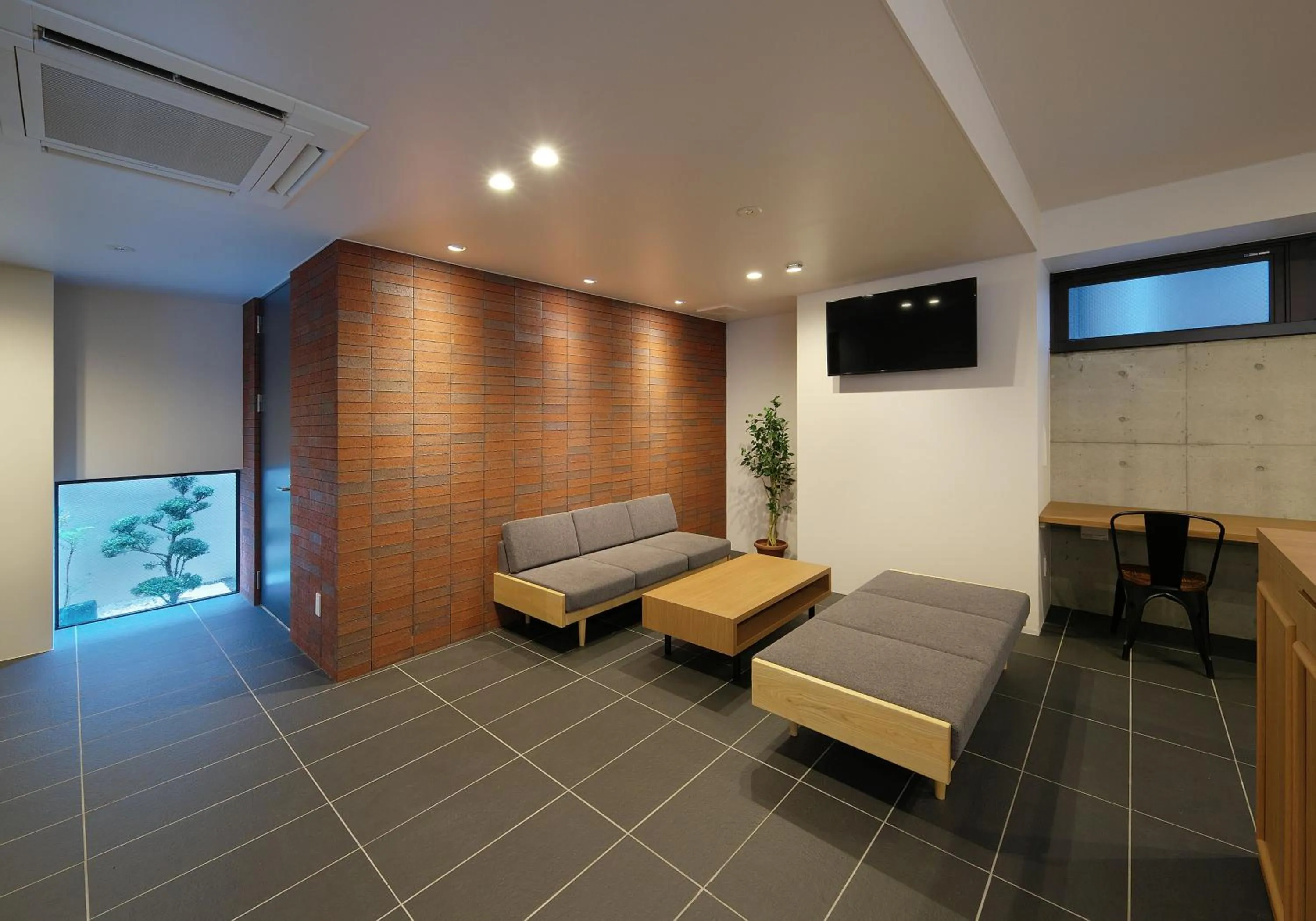 Lobby or reception in e-stay ebisu