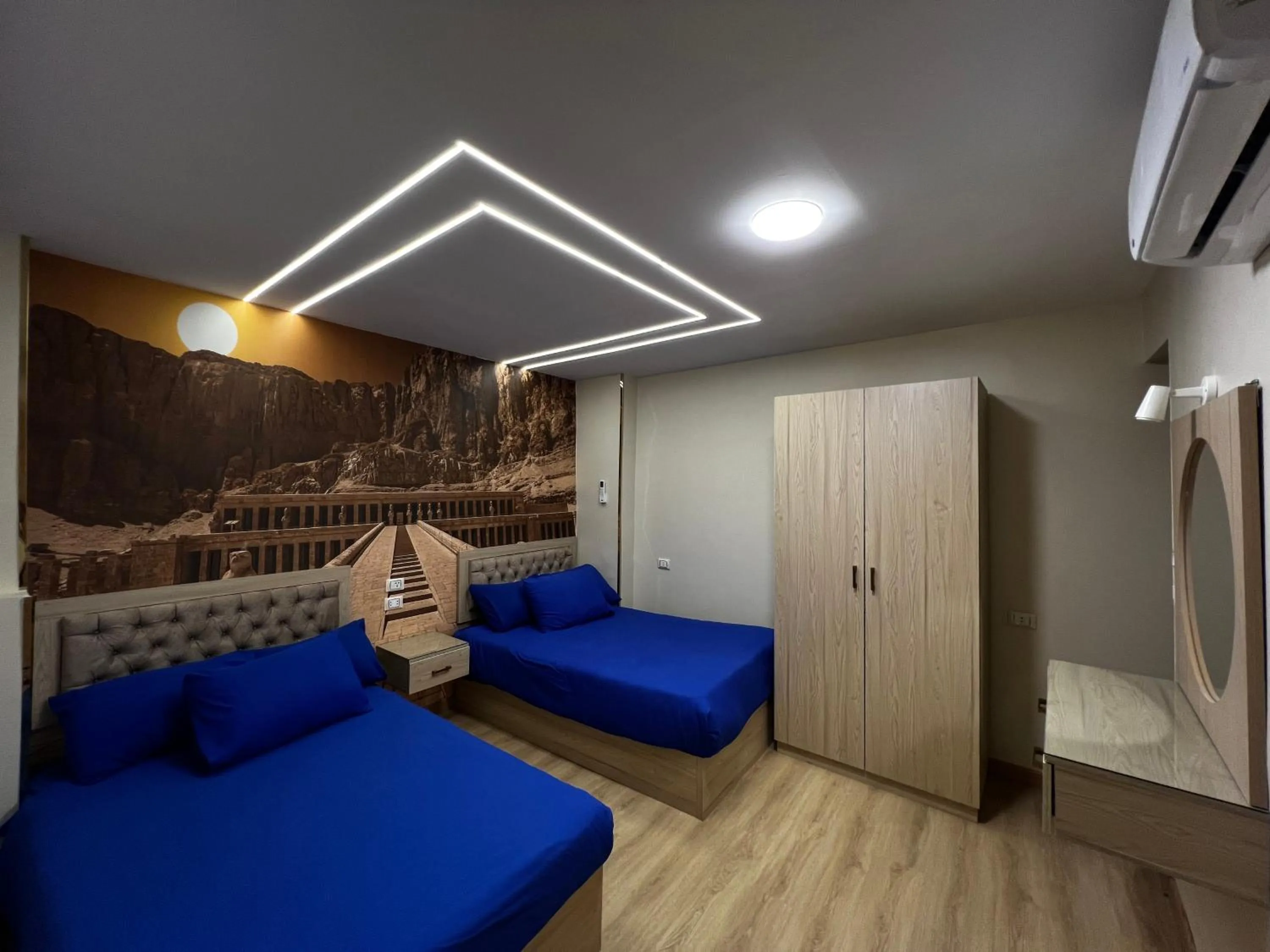 Bed in Pyramids View Inn Bed & Breakfast