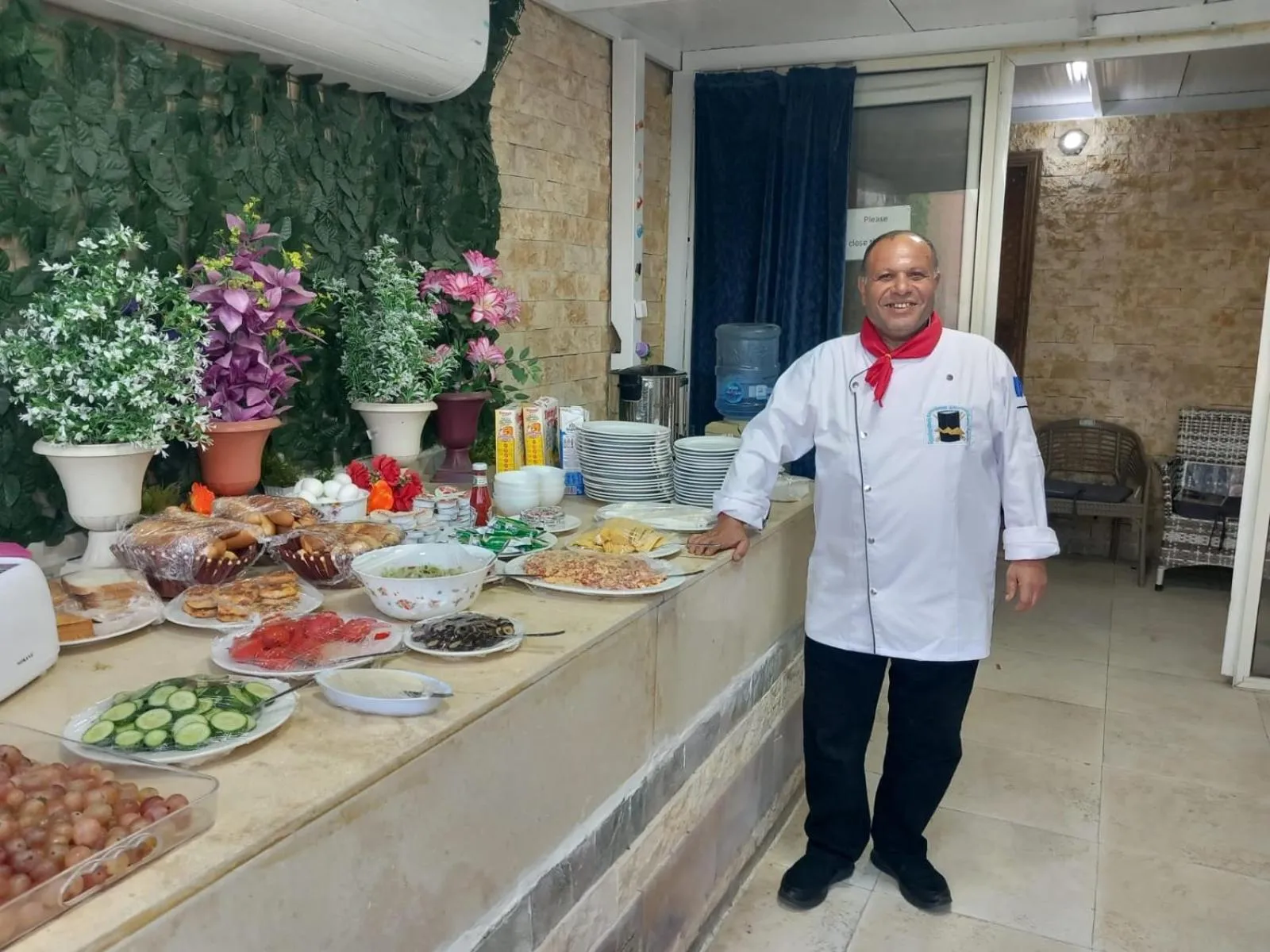 Staff in Pyramids View Inn Bed & Breakfast