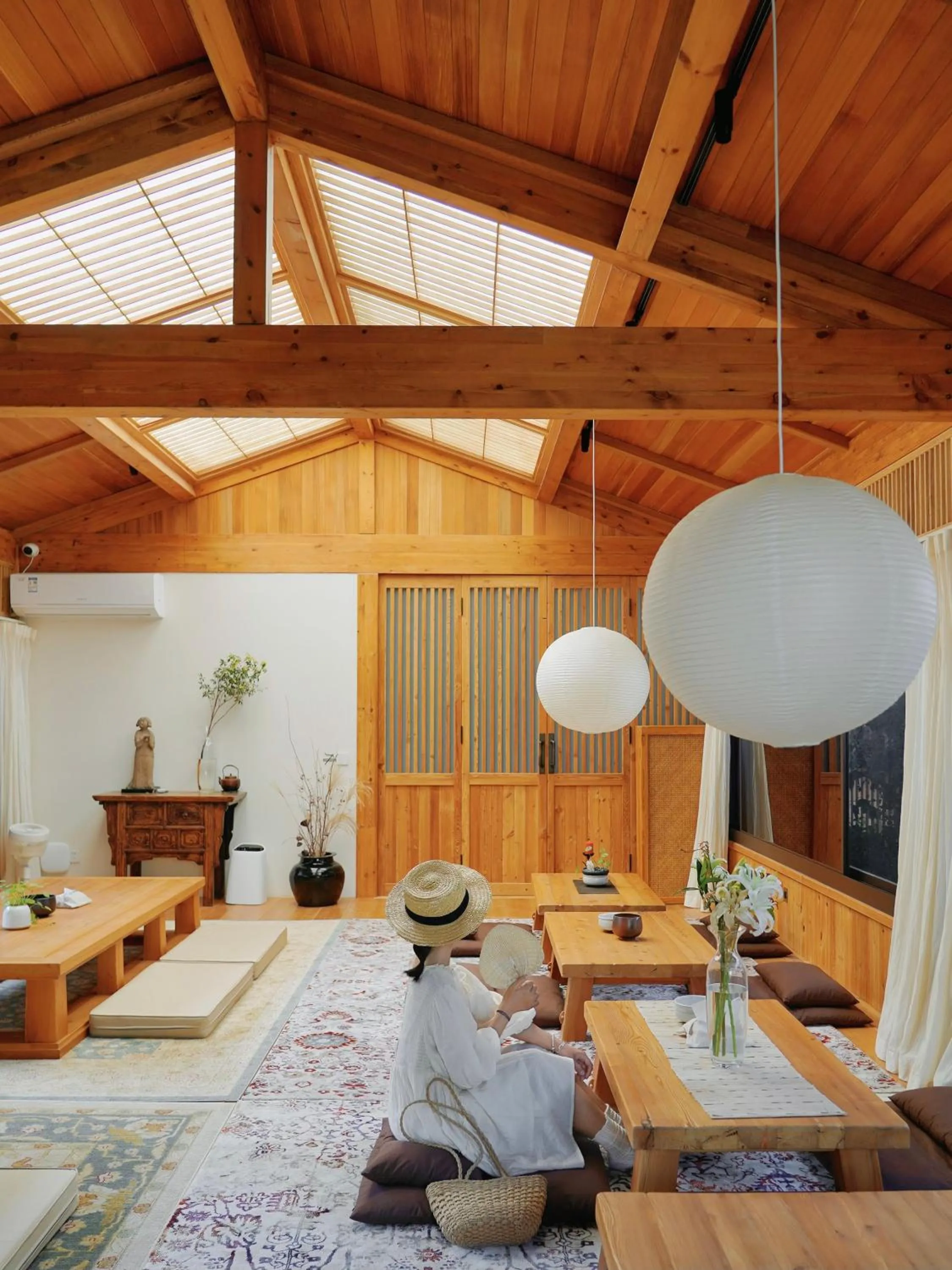 Seating area in Hantang Inn Hostel Xi'an
