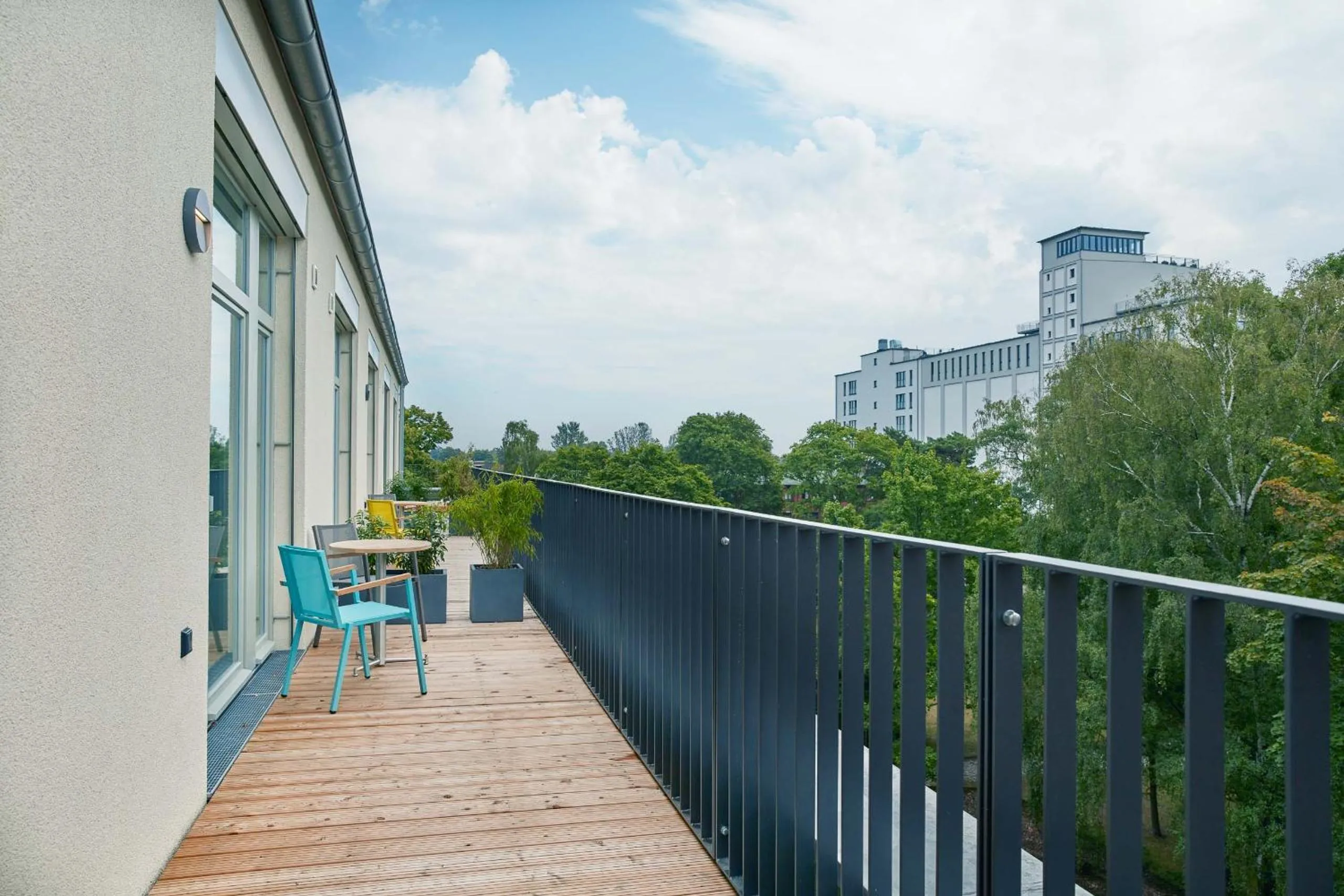 Balcony/Terrace in Park Penthouses Insel Eiswerder by Suite030