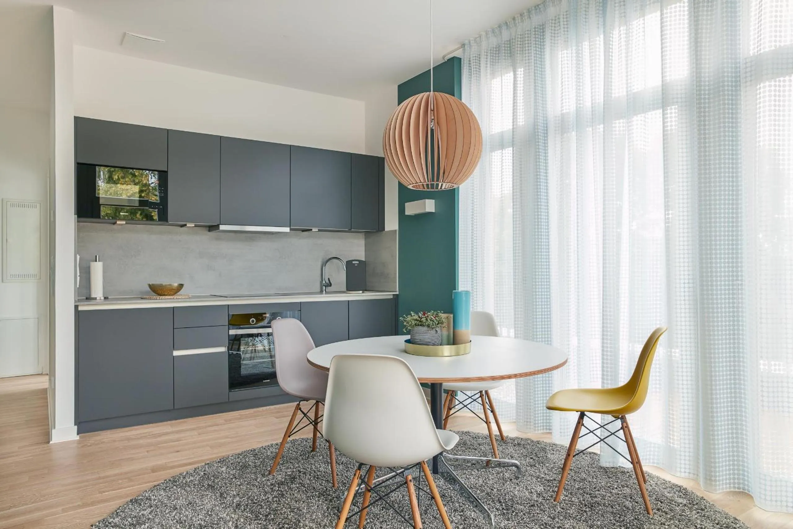 Kitchen or kitchenette in Park Penthouses Insel Eiswerder by Suite030