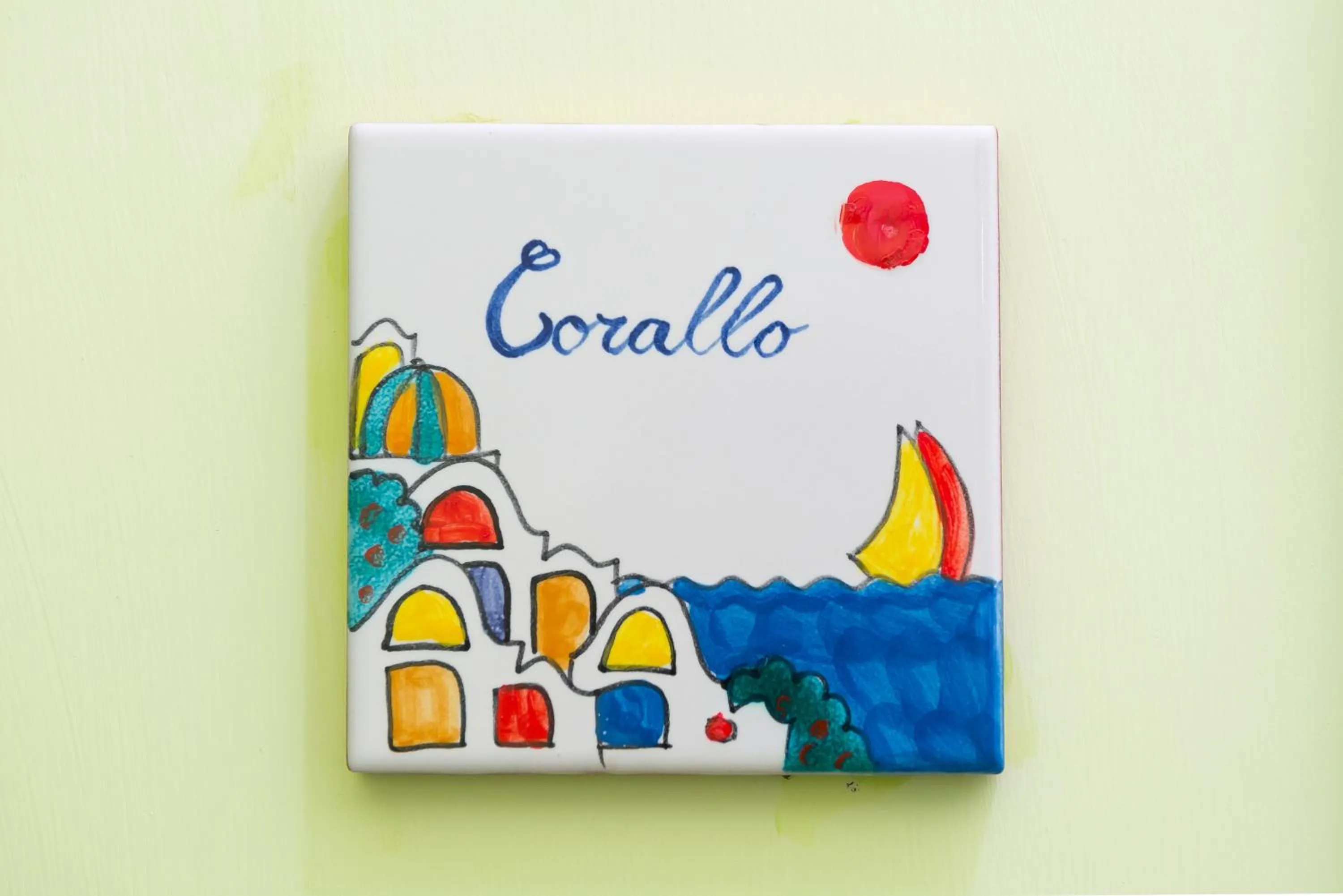 Text overlay in 'A Regina b&b Cetara