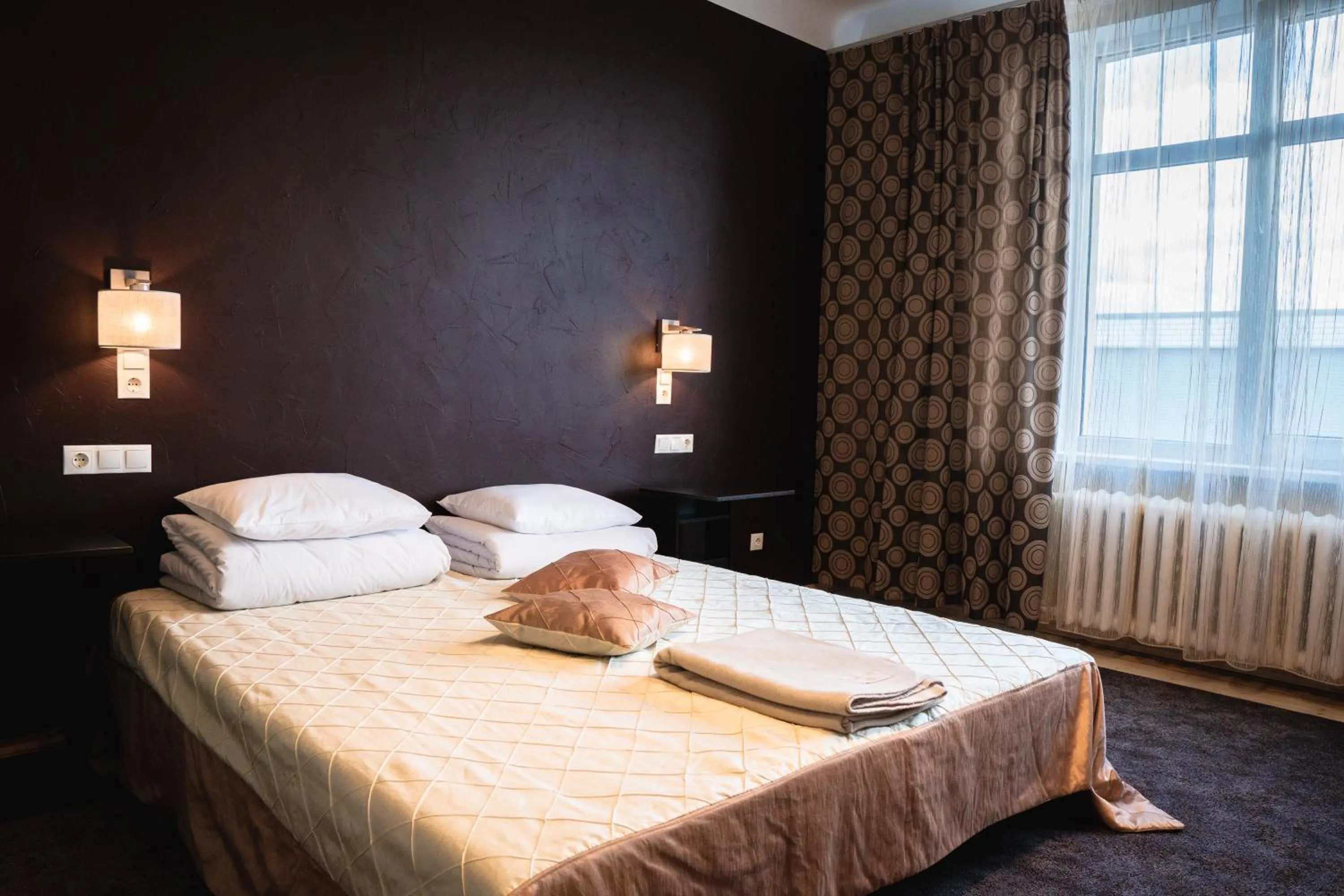 Bed in Cafe Hotel Rudzons