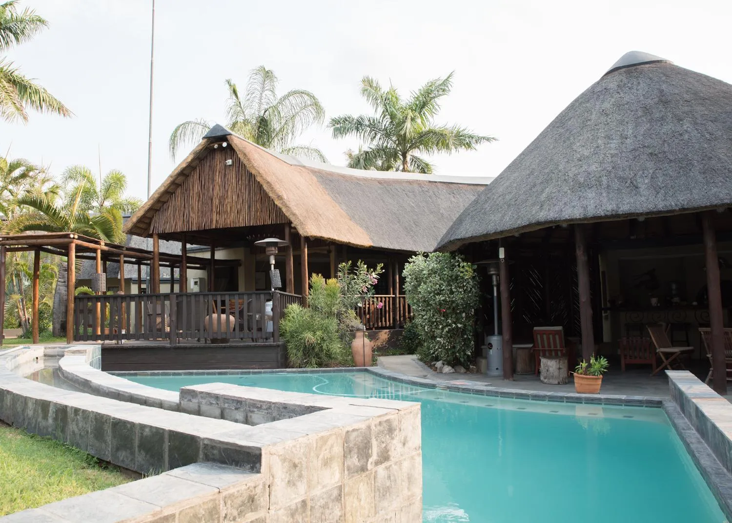 Swimming pool in La Lechere Guest House