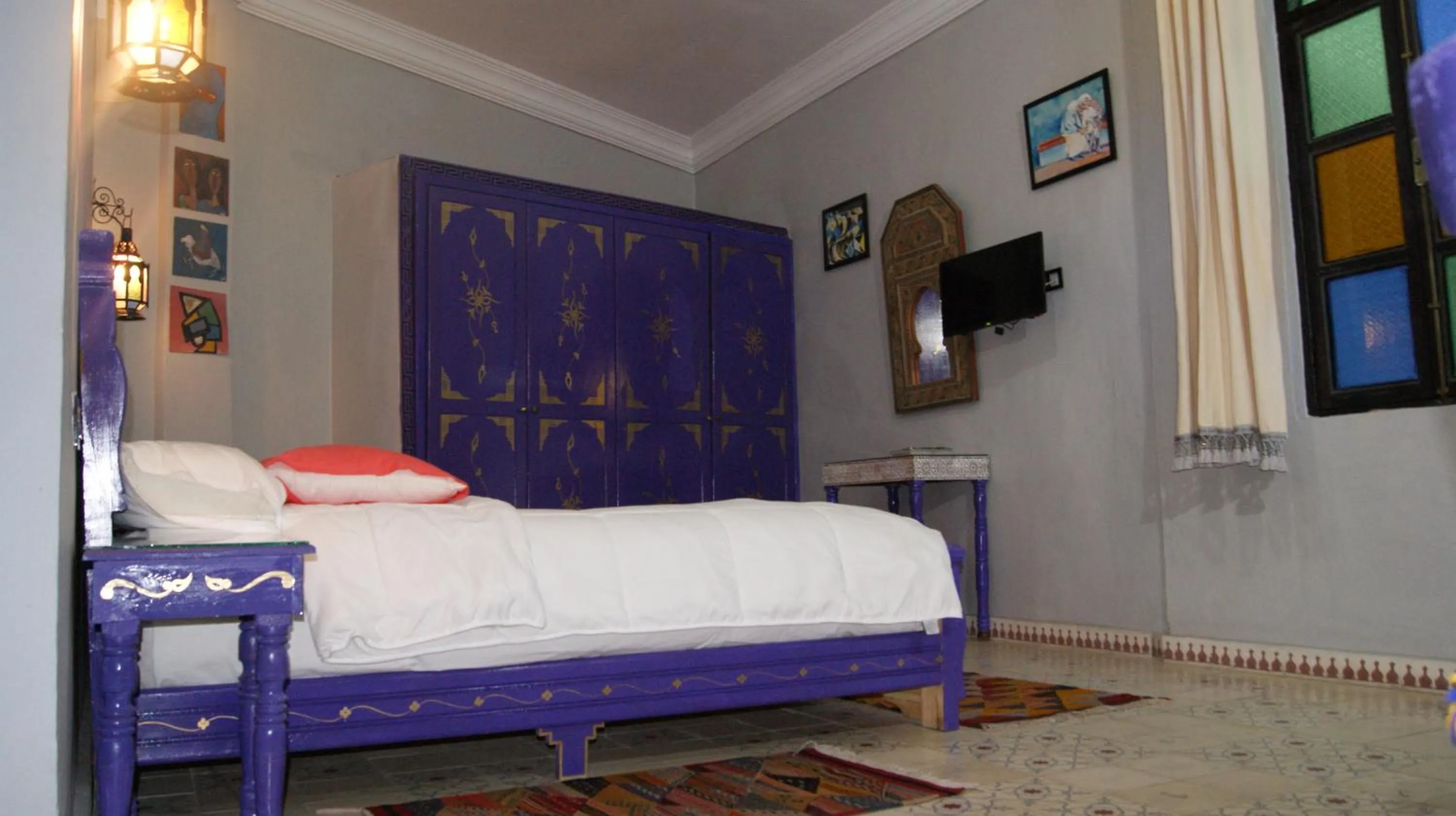 Bed in Riad Tingis