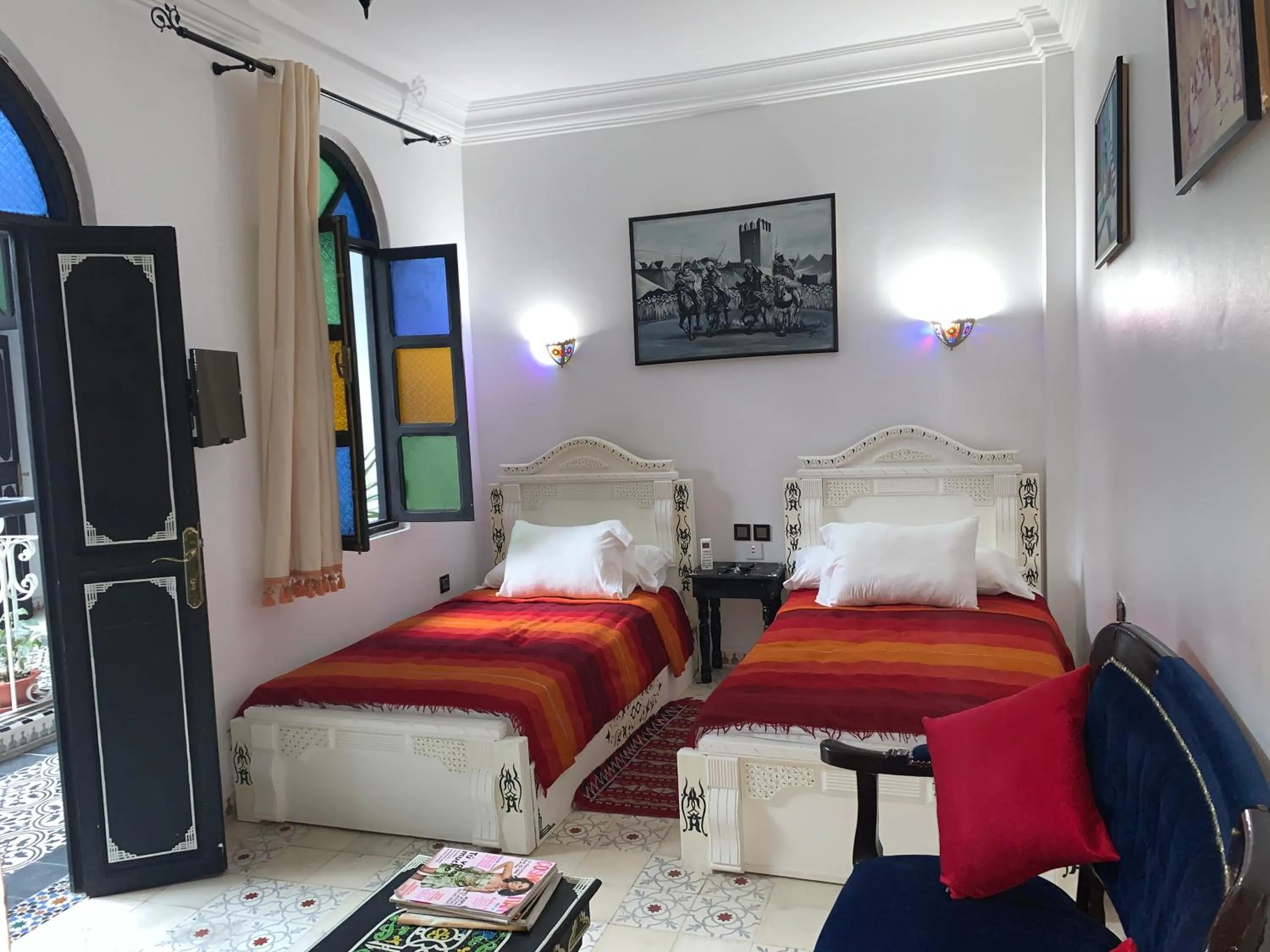 Bed in Riad Tingis