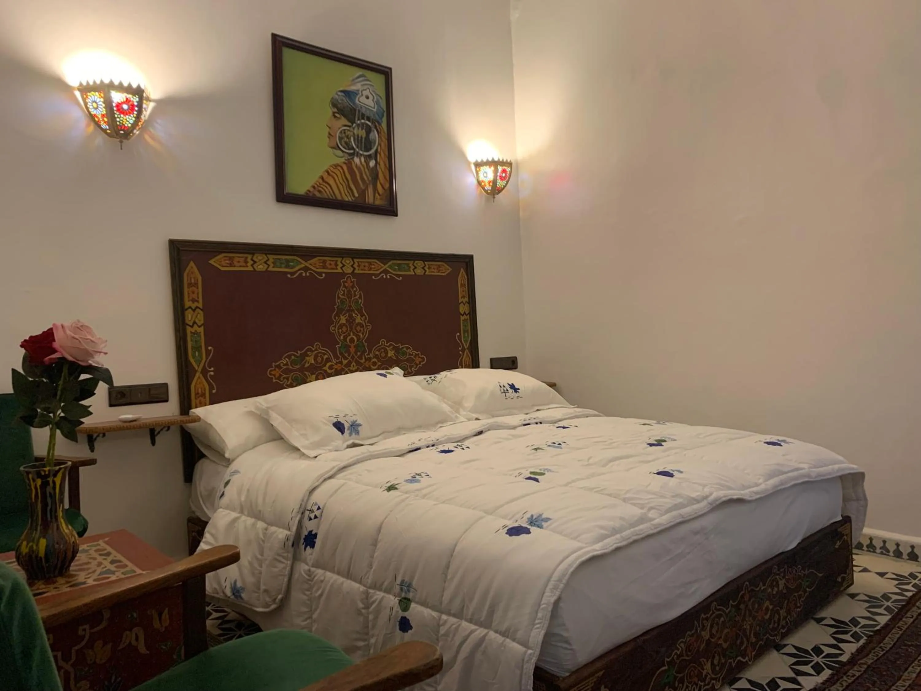 Bed in Riad Tingis