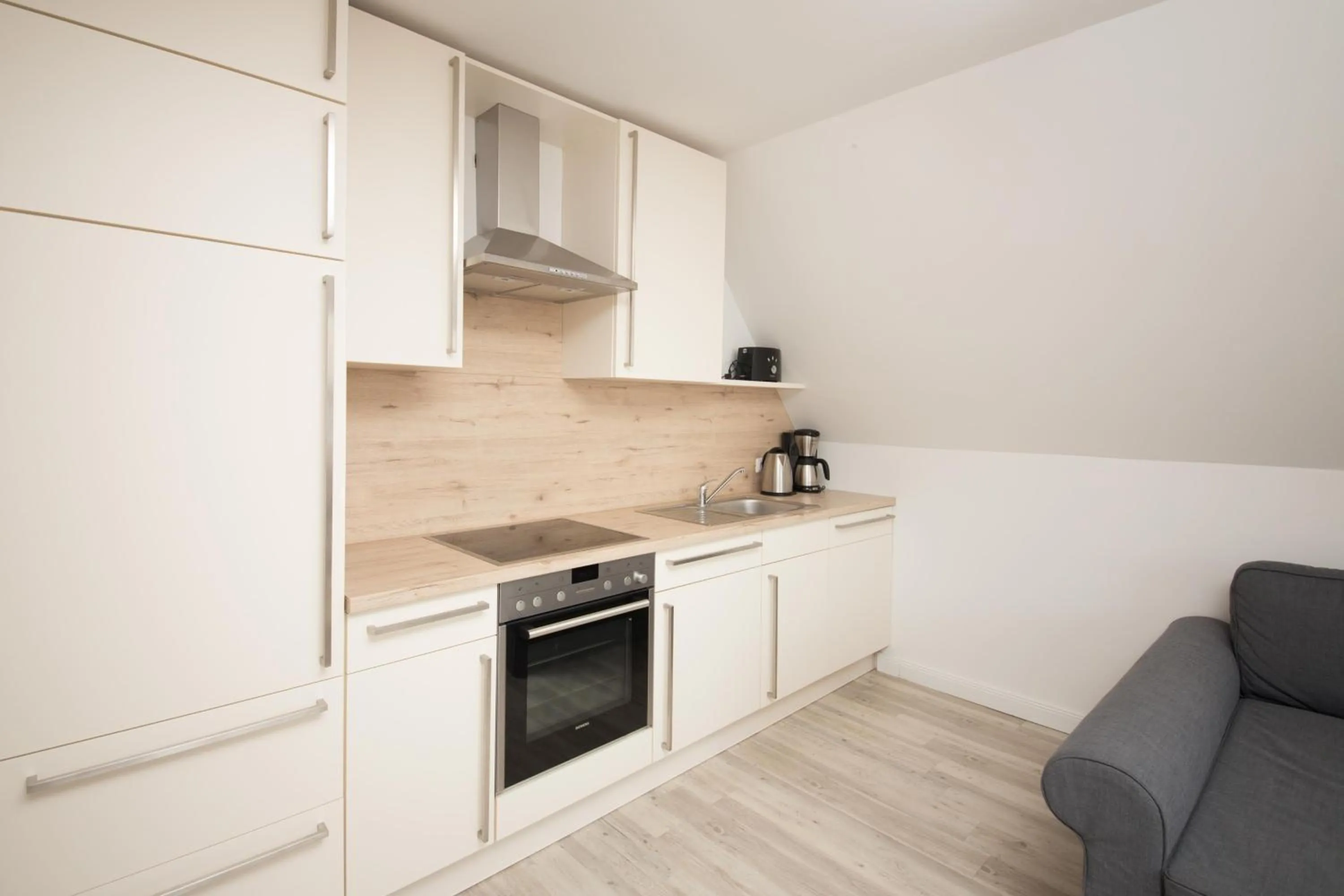 Kitchen or kitchenette in Appartementhaus Schleiblick