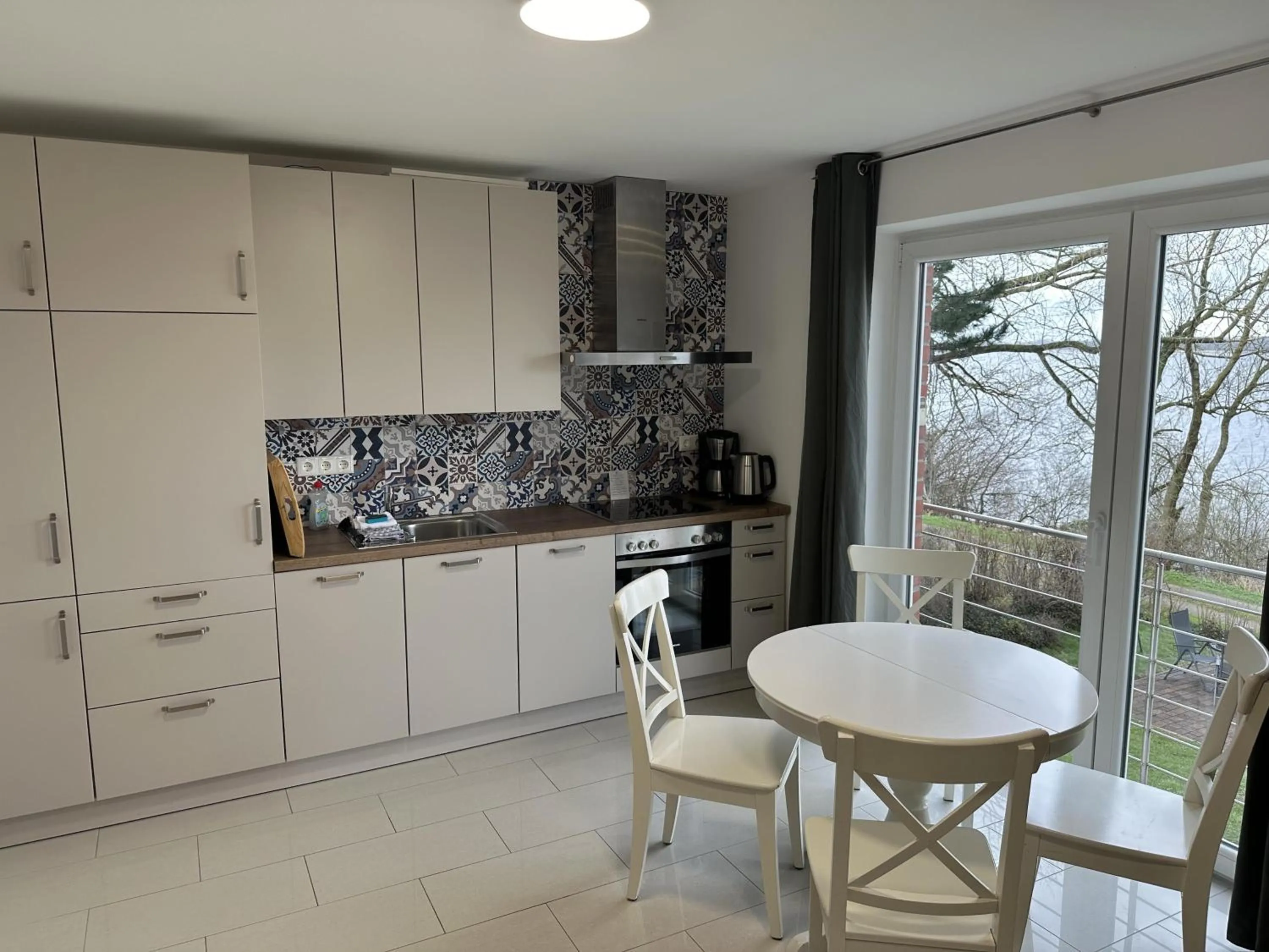 Kitchen or kitchenette in Appartementhaus Schleiblick