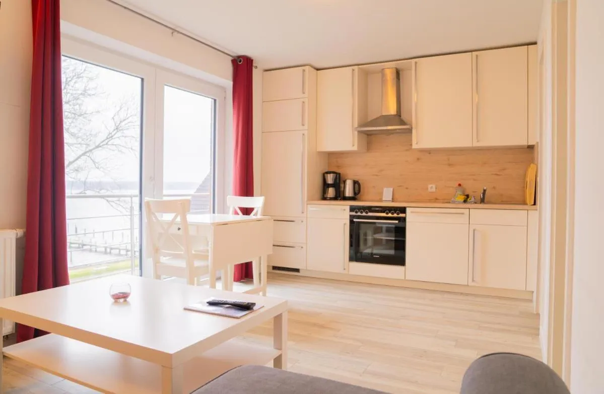 Kitchen or kitchenette in Appartementhaus Schleiblick