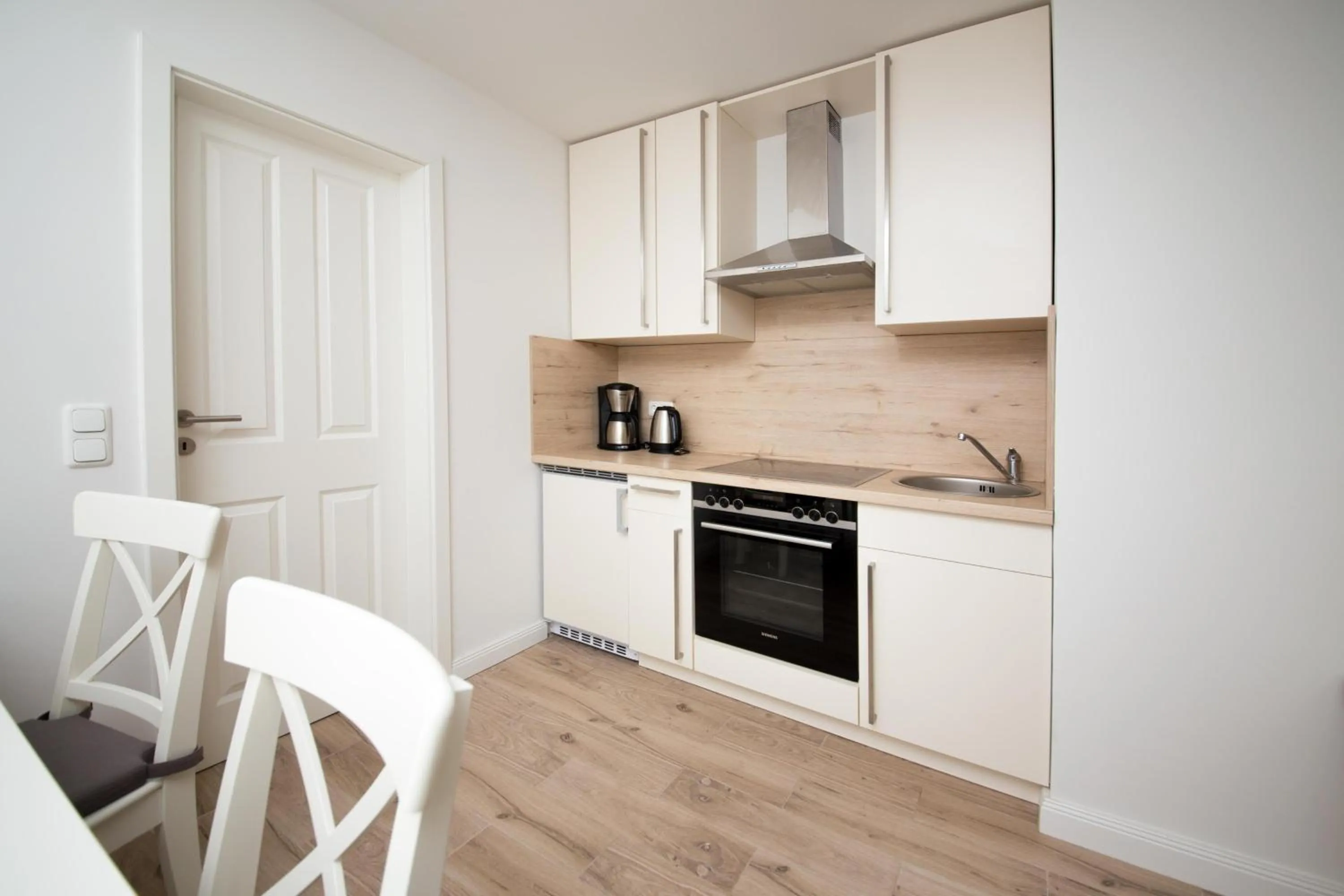 Kitchen or kitchenette in Appartementhaus Schleiblick