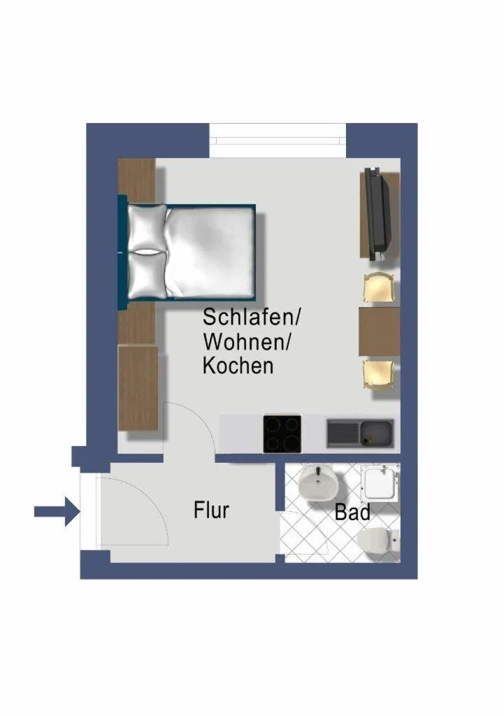 Floor plan in Appartementhaus Schleiblick
