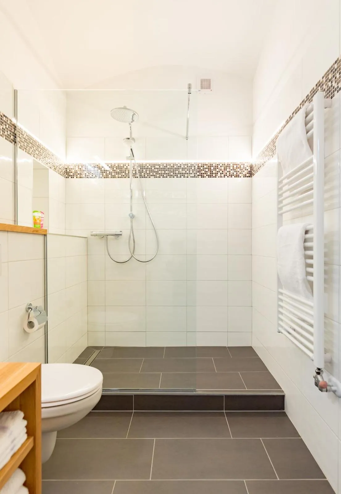 Shower in Altes Backhaus