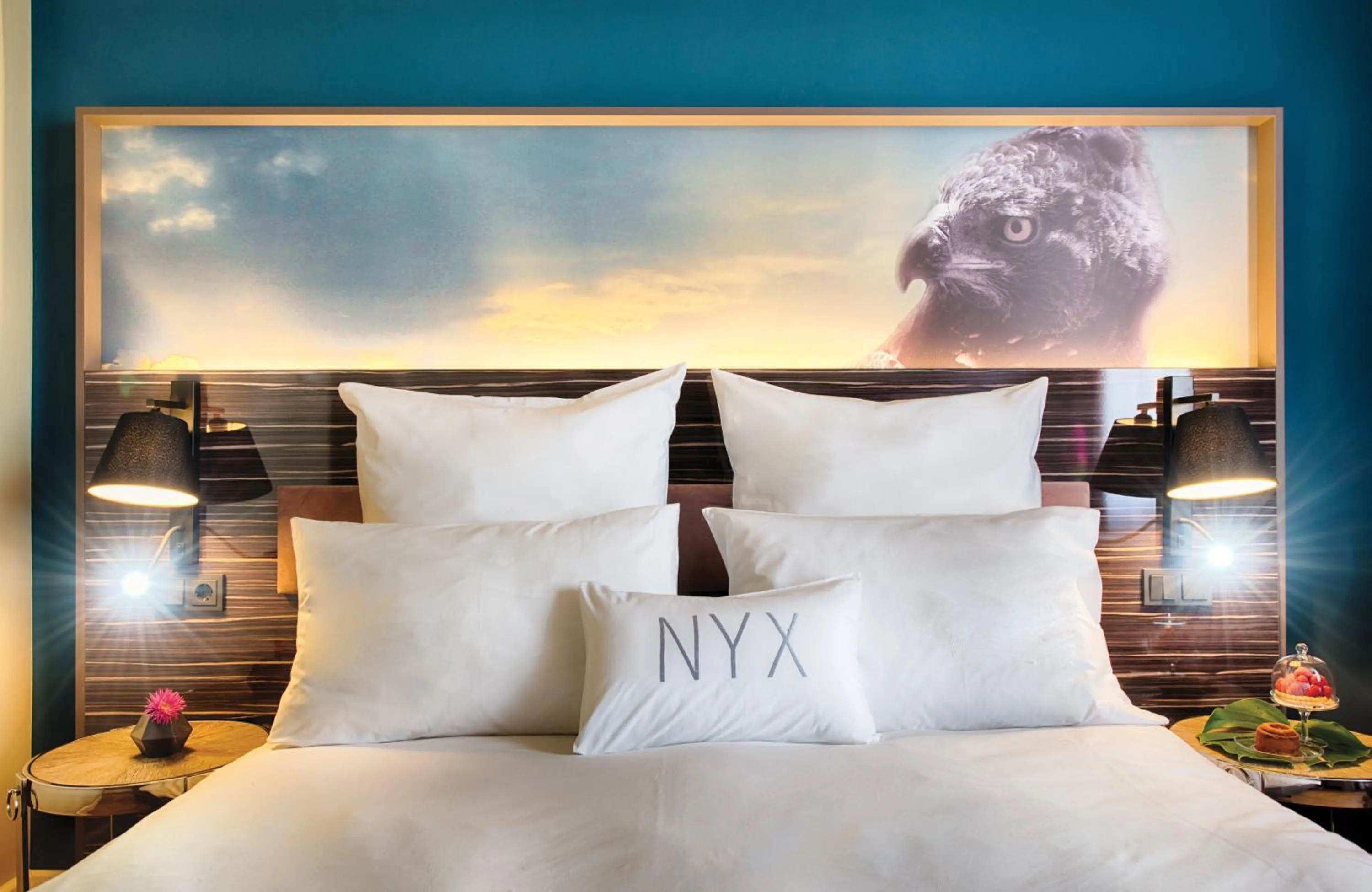 Photo of the whole room, Bed in NYX Hotel Mannheim by Leonardo Hotels