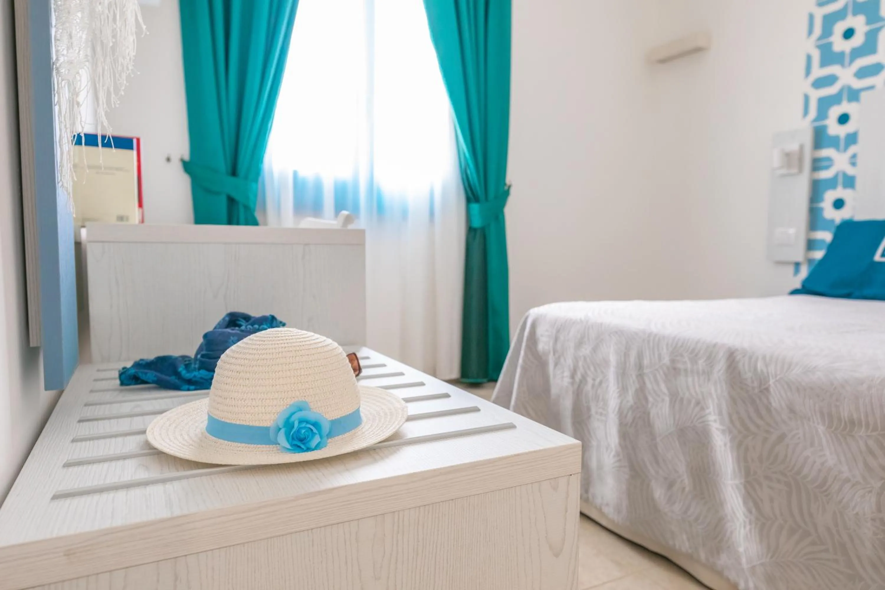 Bed in Hotel Magna Grecia