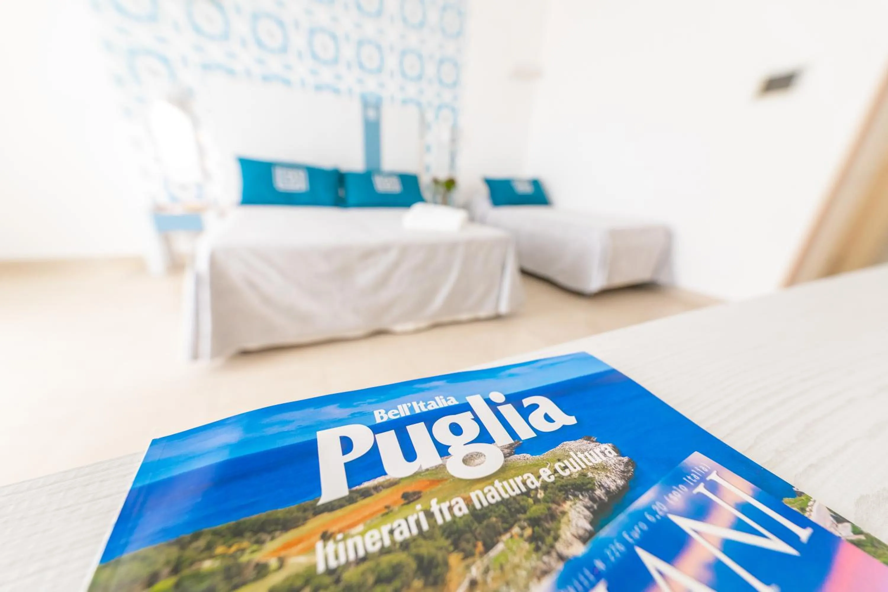 Bed in Hotel Magna Grecia