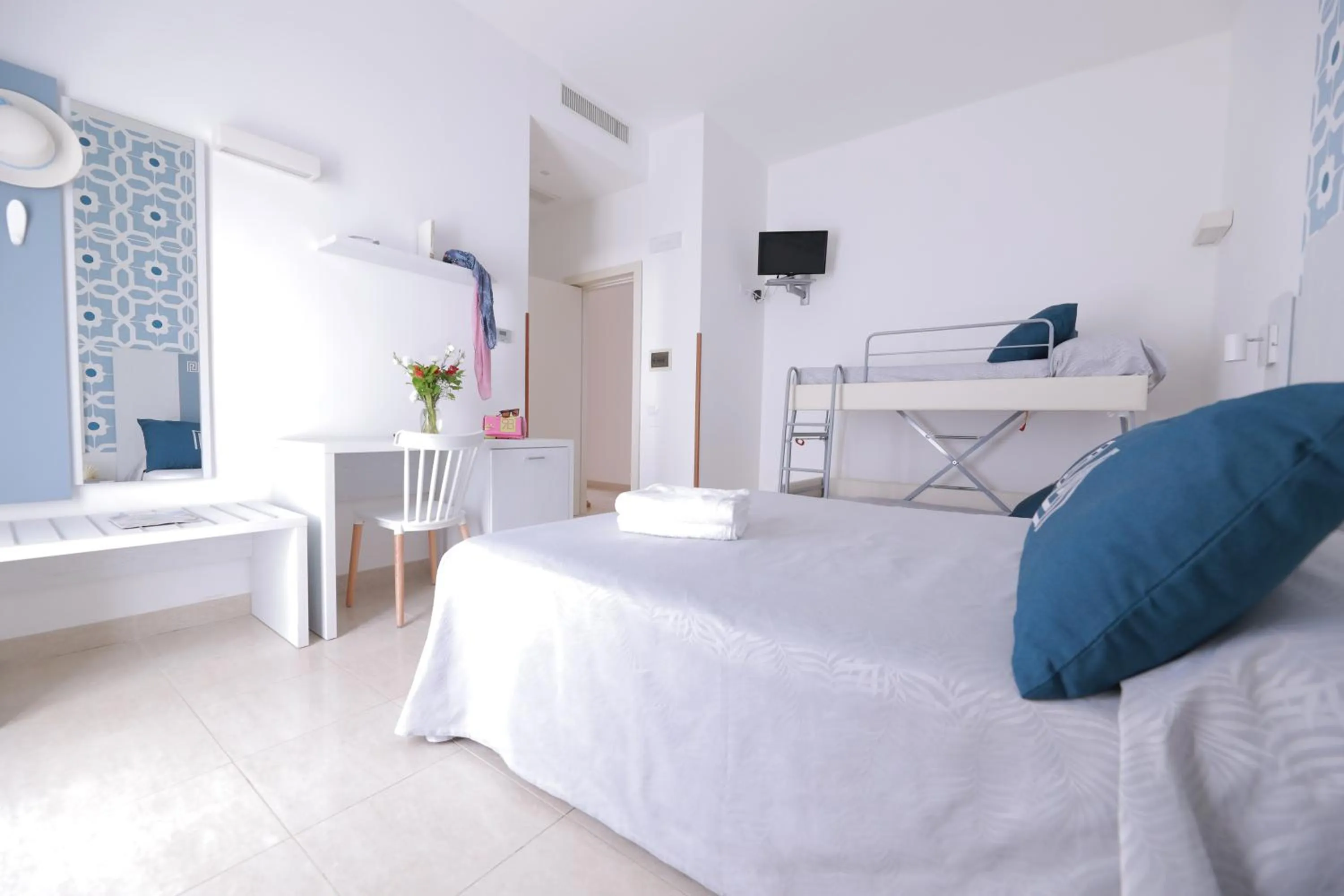 Bed in Hotel Magna Grecia