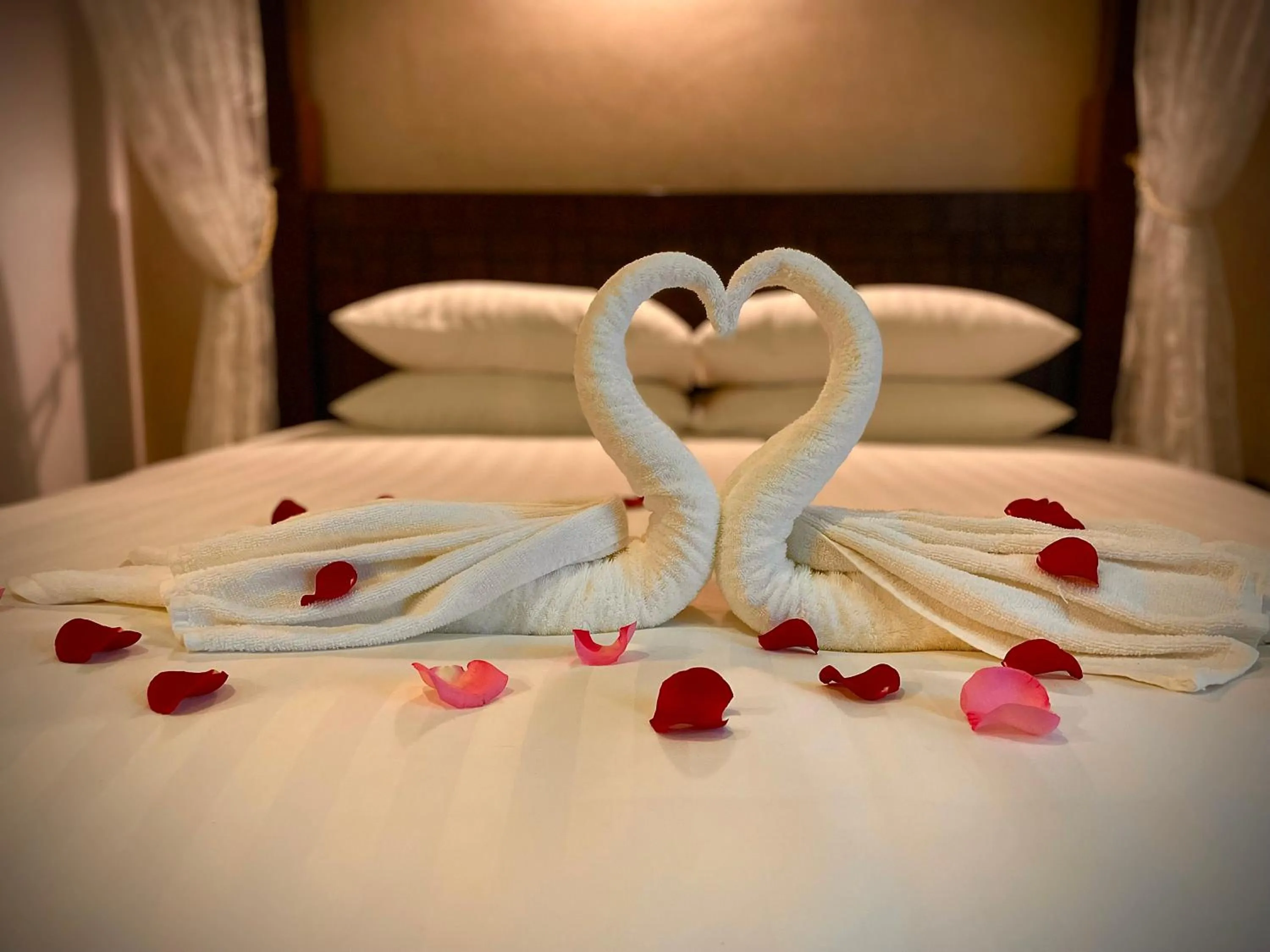 Decorative detail, Bed in Hotel Richbaliz Selayang