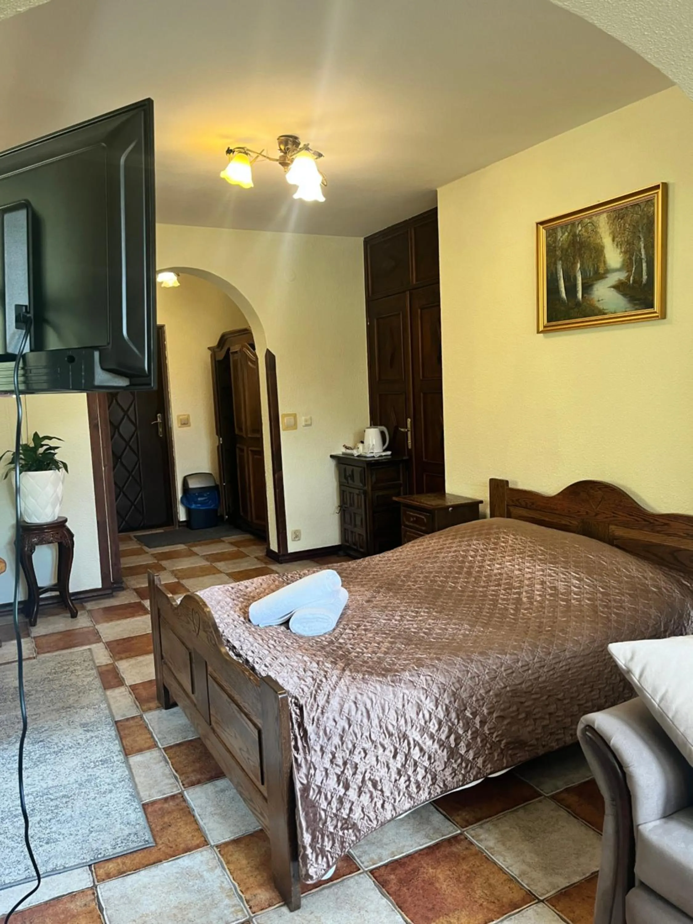 Bed in Zajazd Cicha Woda