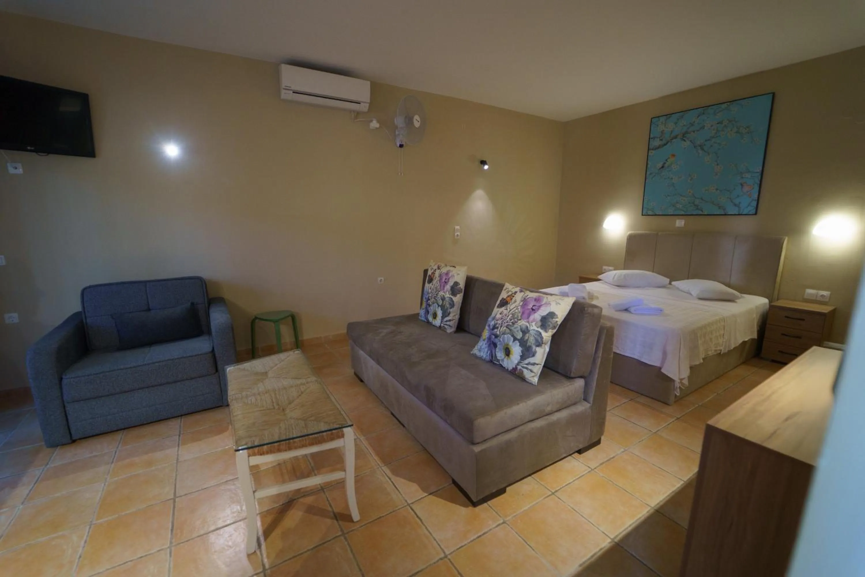 Bed in Rouda Bay Beach Hotel