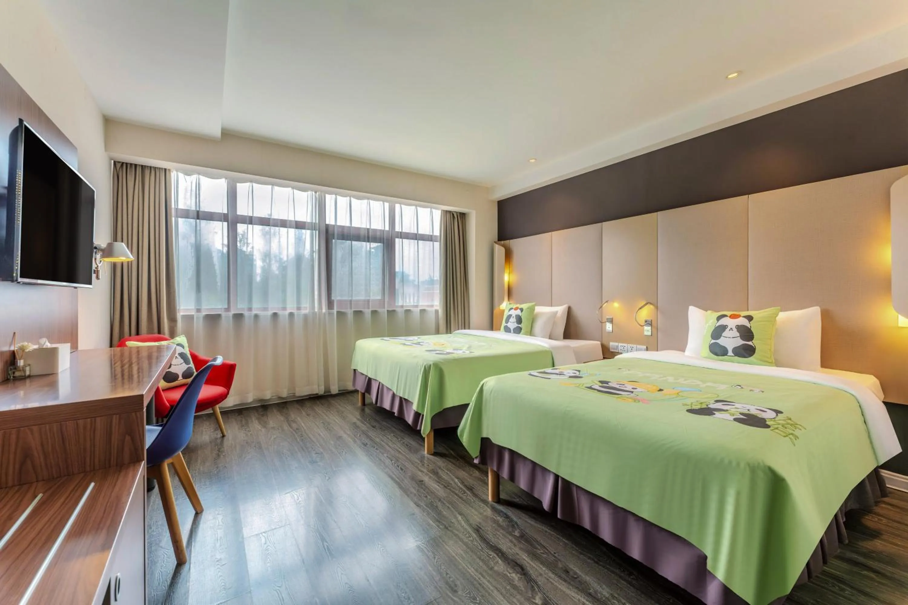 Photo of the whole room, Bed in Campanile Xi'an Bell Tower Huimin Street