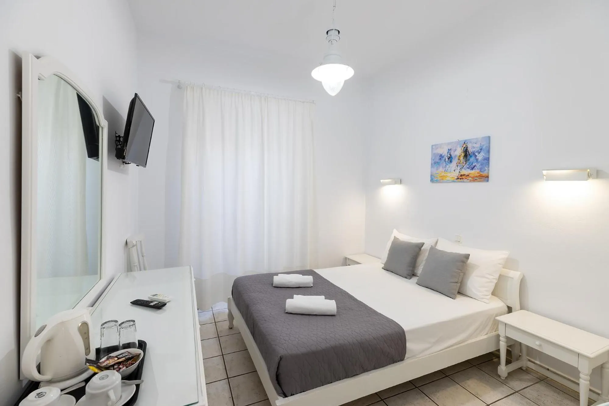 Bed in Achilleas Pension