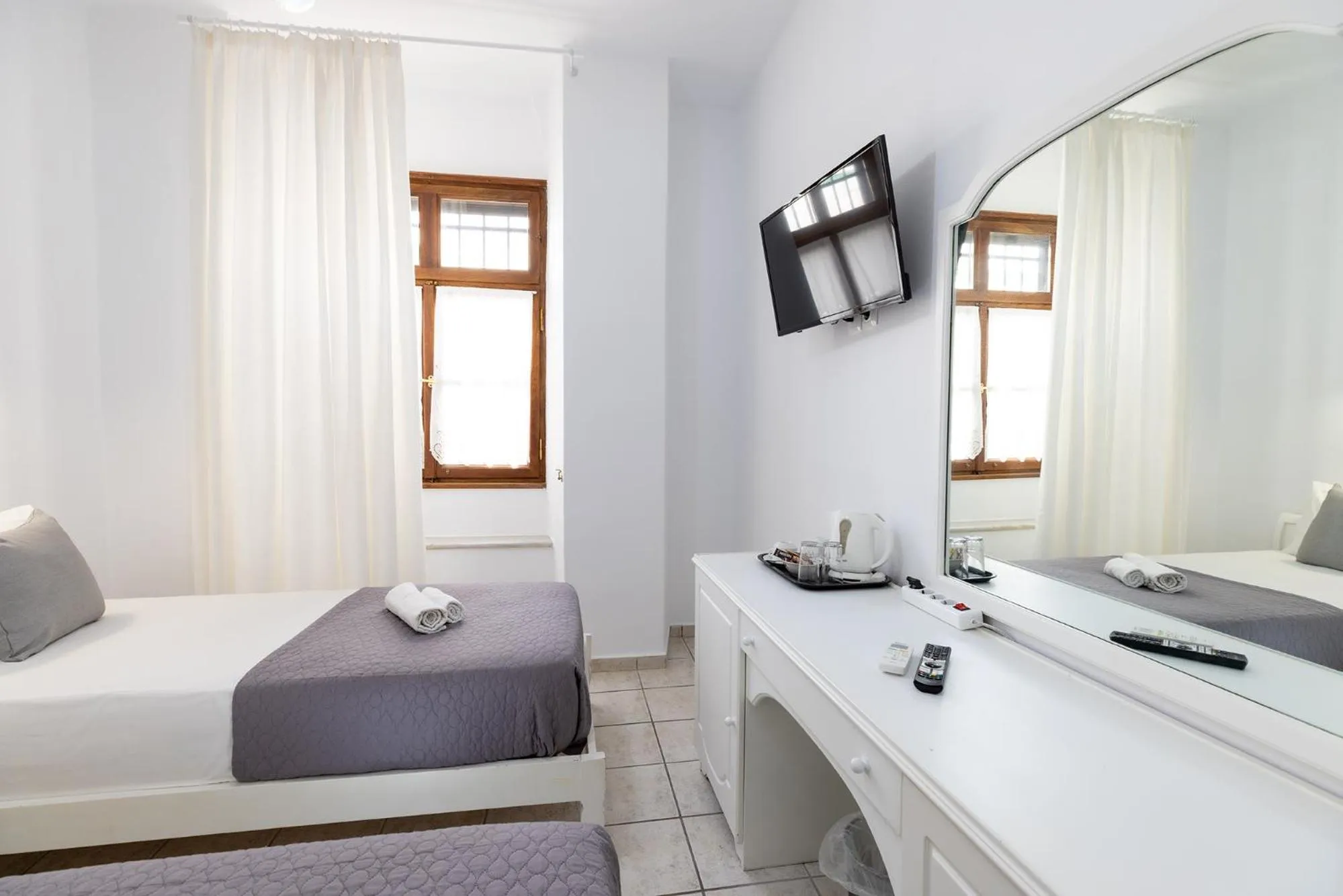 Bed in Achilleas Pension