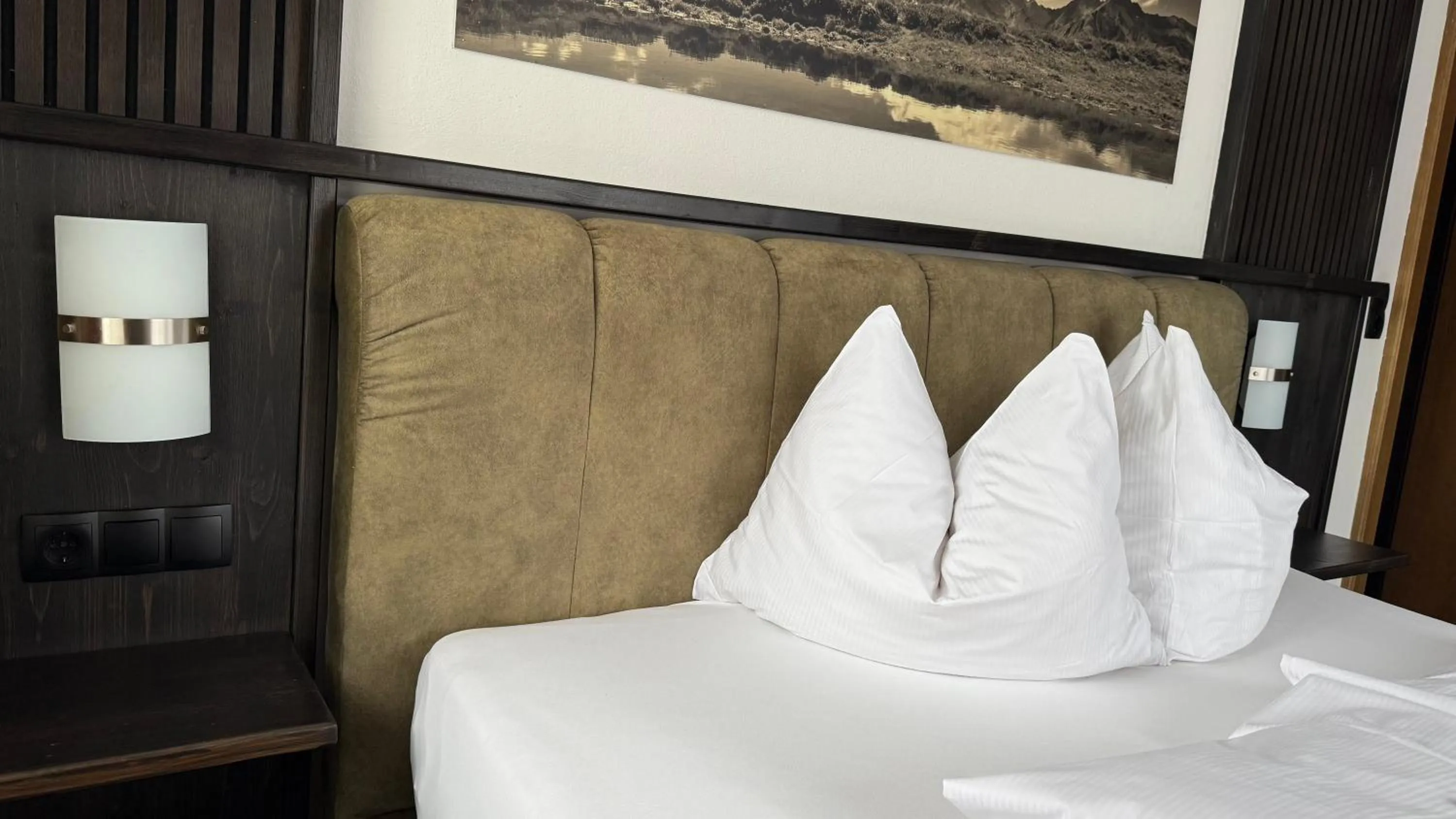 Bed in Hotel Dorfgasthof Schlösslstube