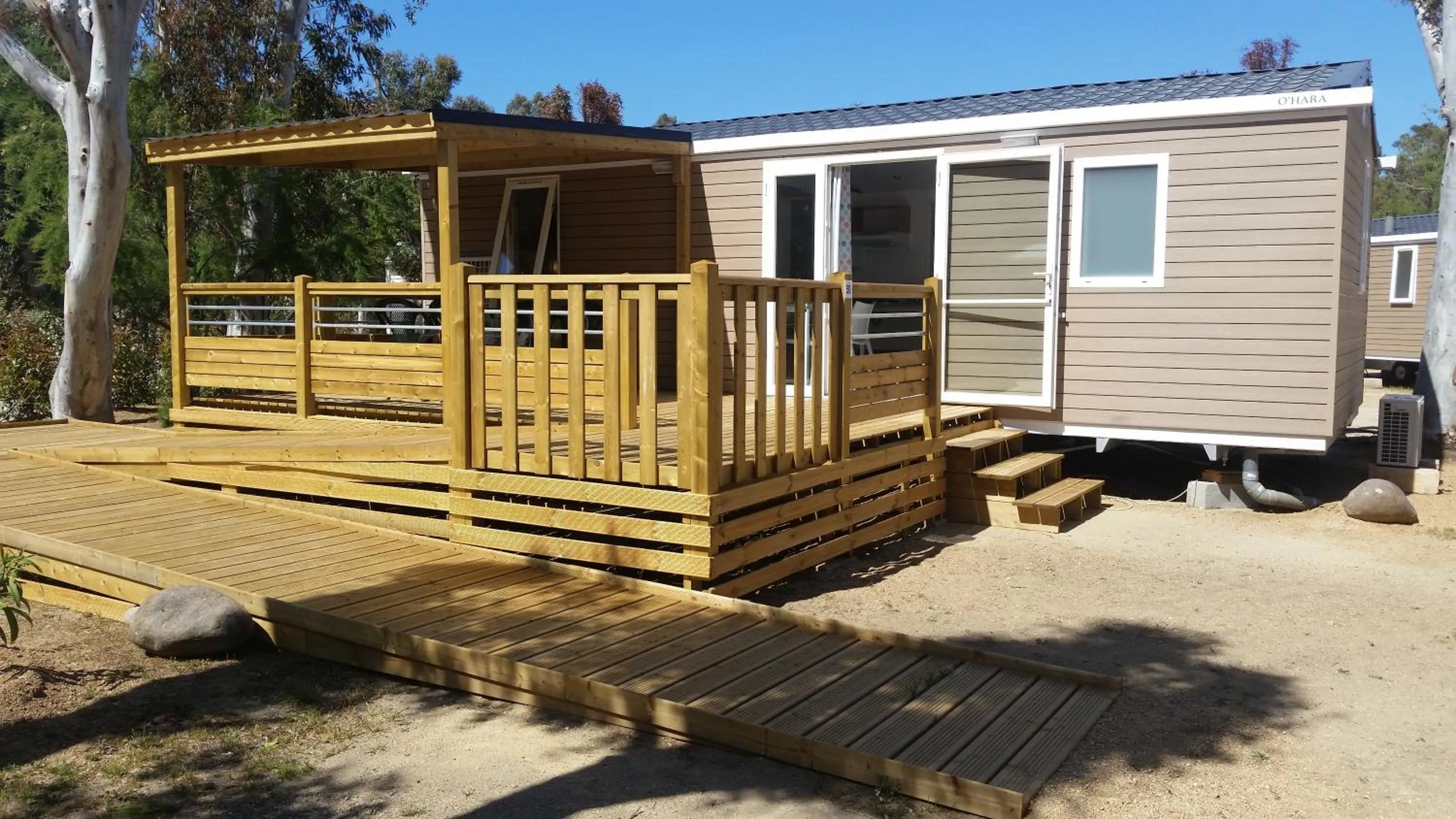Patio in Camping La Pinède