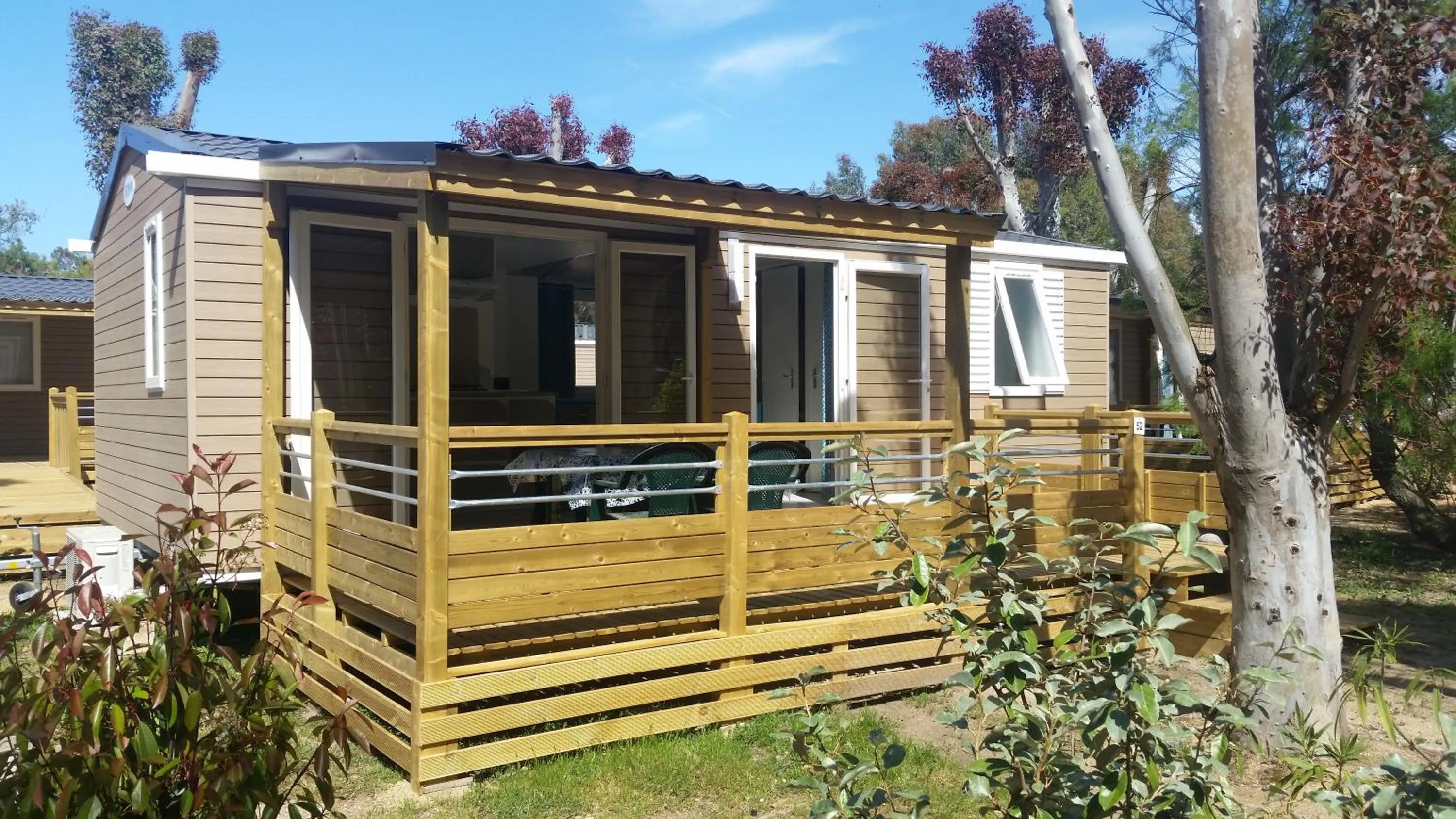 Patio in Camping La Pinède