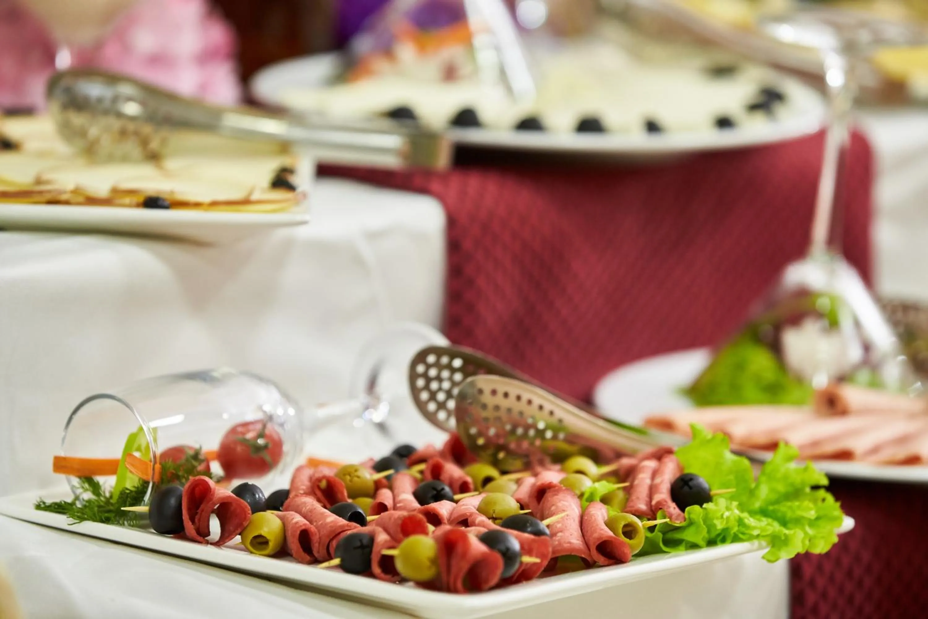 American breakfast in NOBEL Hotel