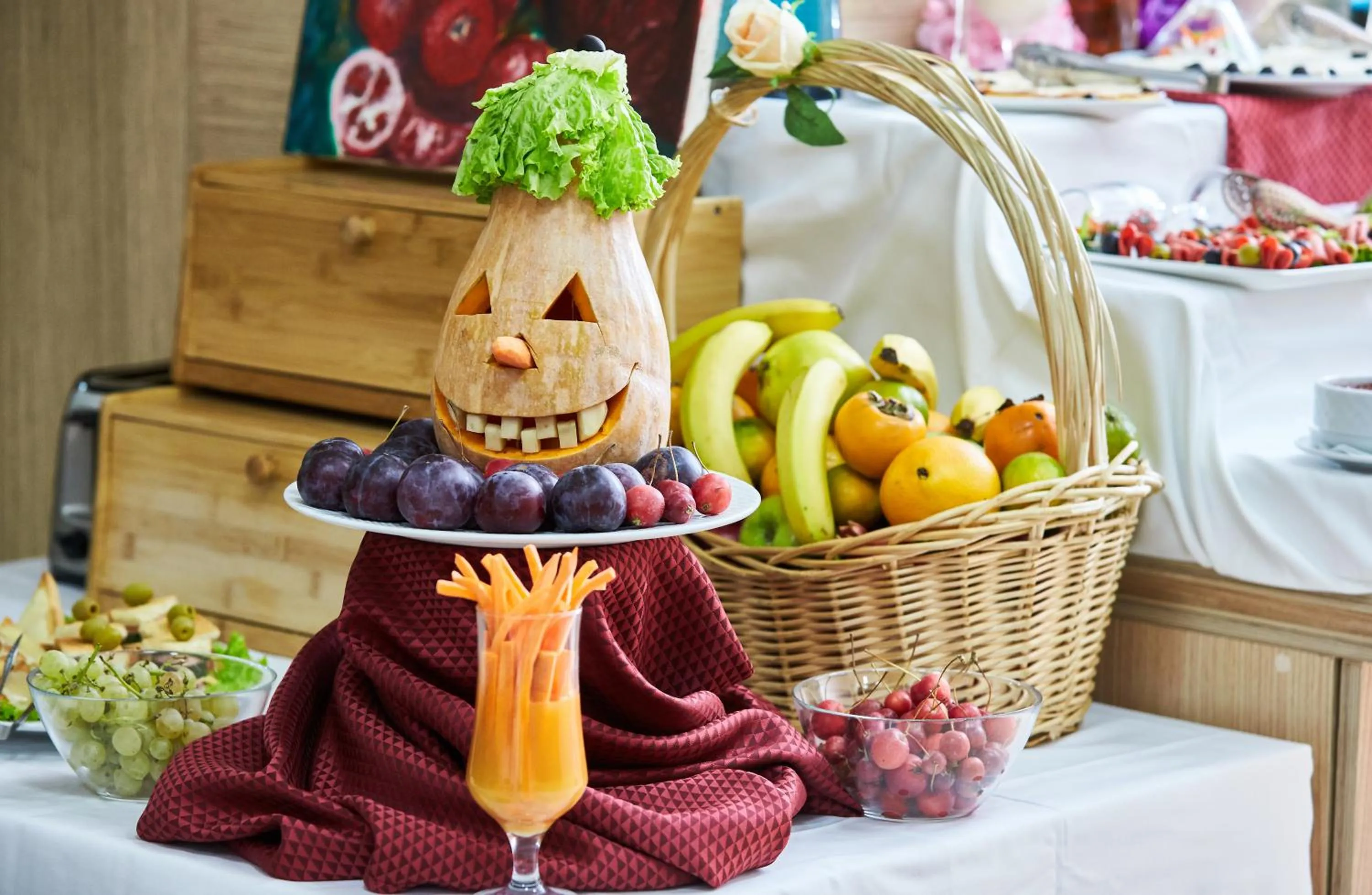 American breakfast in NOBEL Hotel