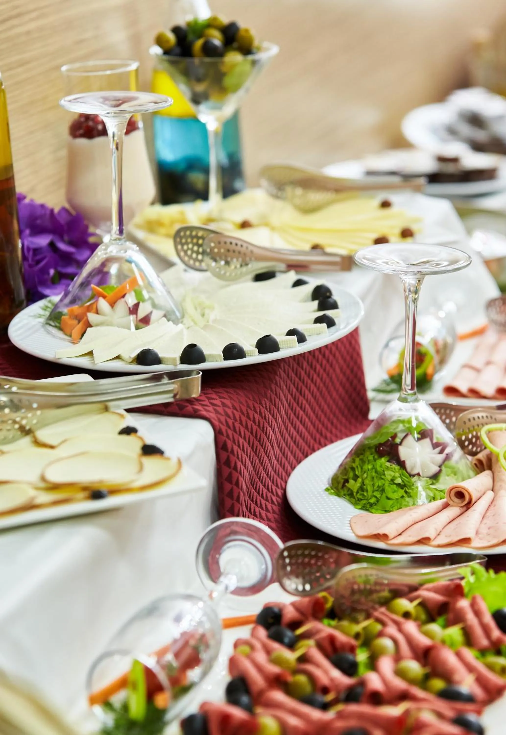 American breakfast in NOBEL Hotel