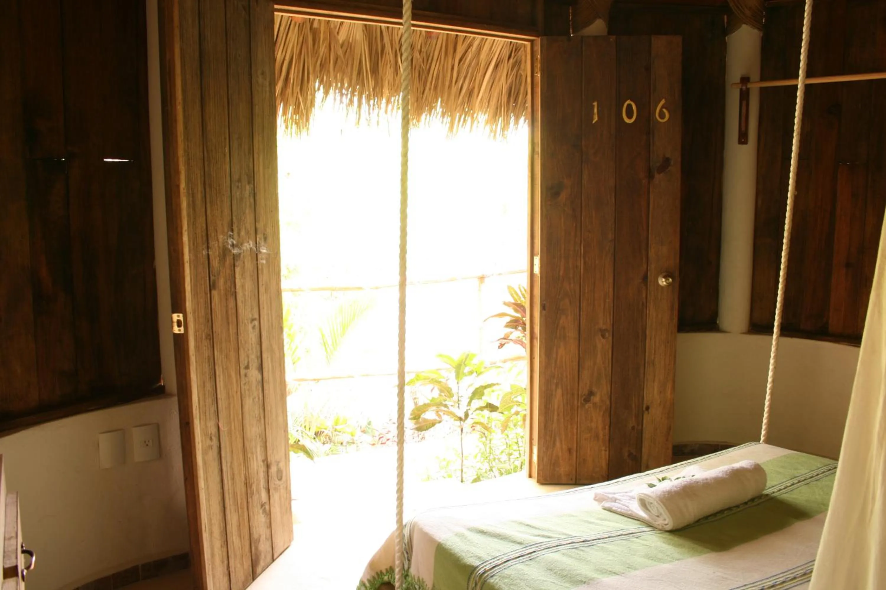 Bed in Cabañas Biuzaa
