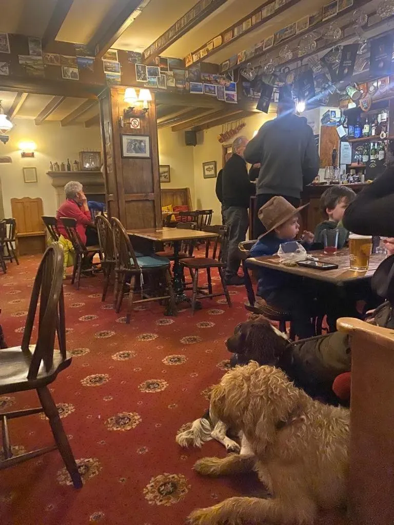 group of guests in The Bridge Inn