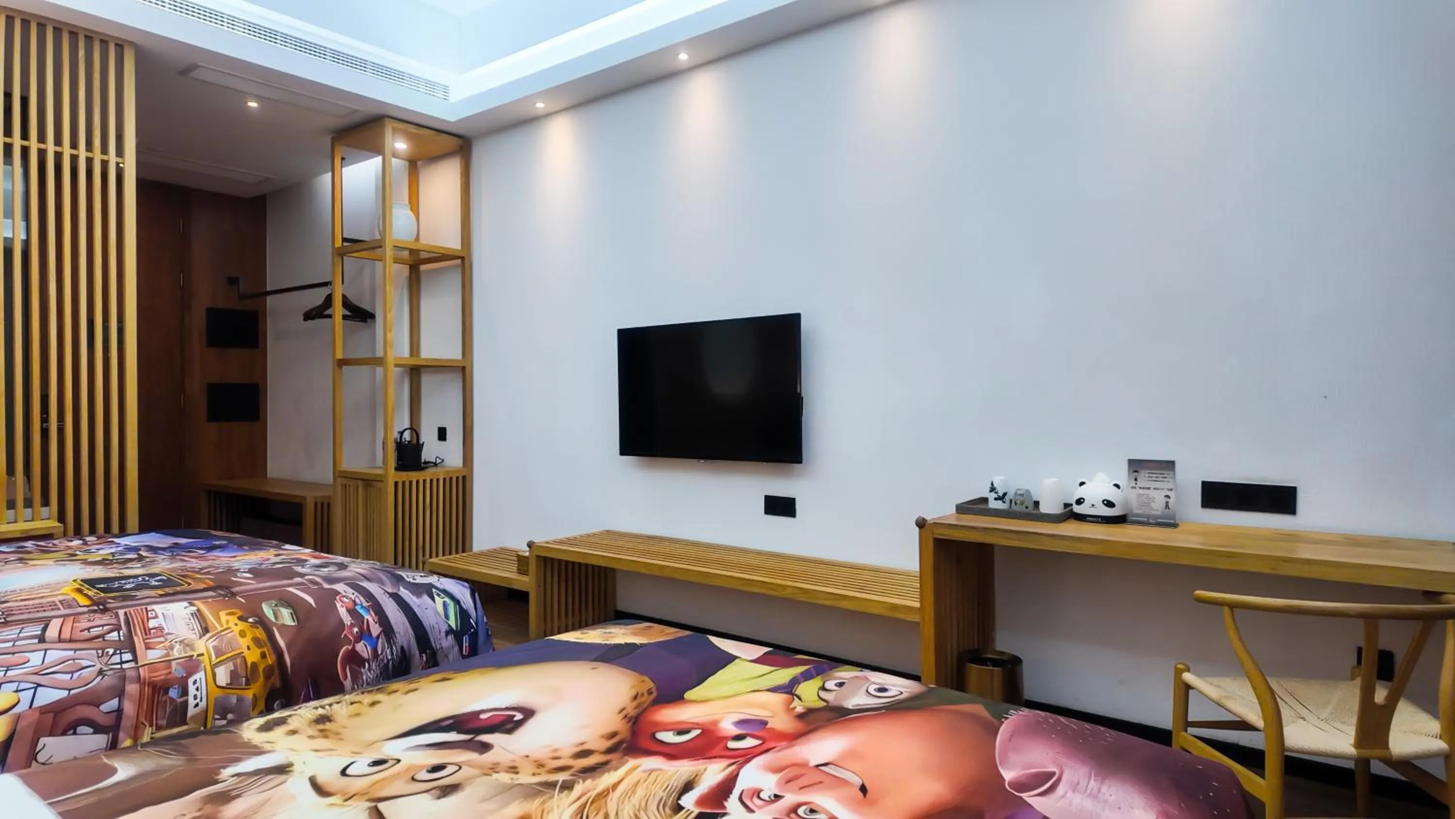 Bed in Lin Yin Art Hotel Shanghai（Pudong airport）