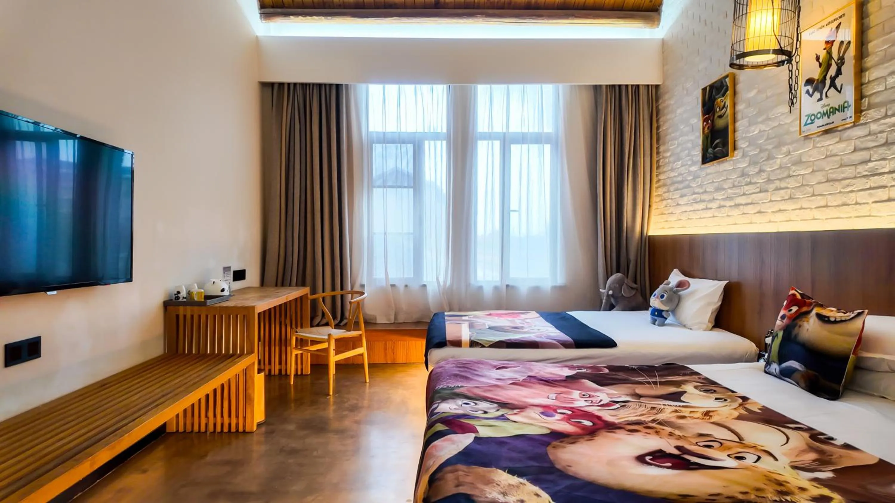 Bed in Lin Yin Art Hotel Shanghai（Pudong airport）