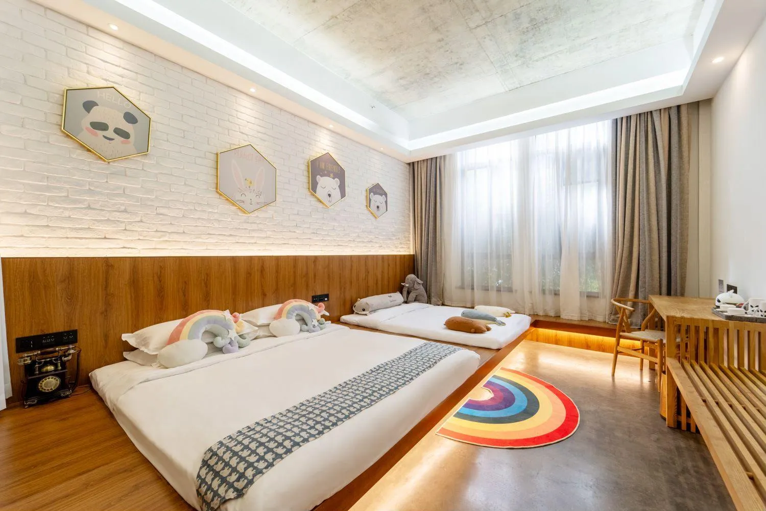 Bed in Lin Yin Art Hotel Shanghai（Pudong airport）