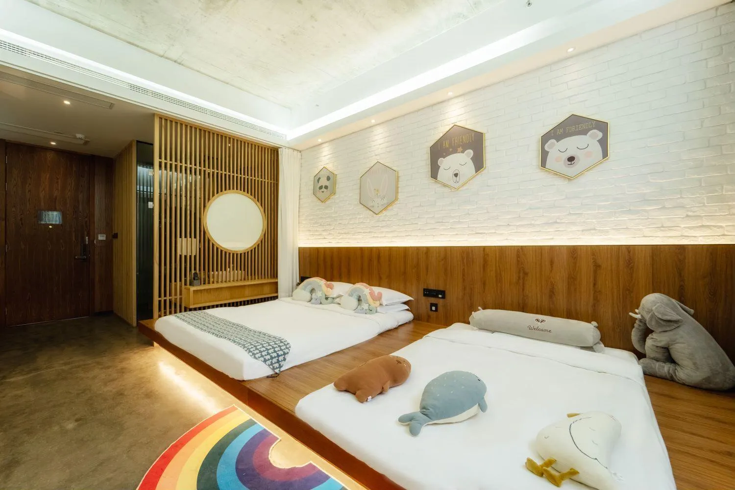 Bed in Lin Yin Art Hotel Shanghai（Pudong airport）