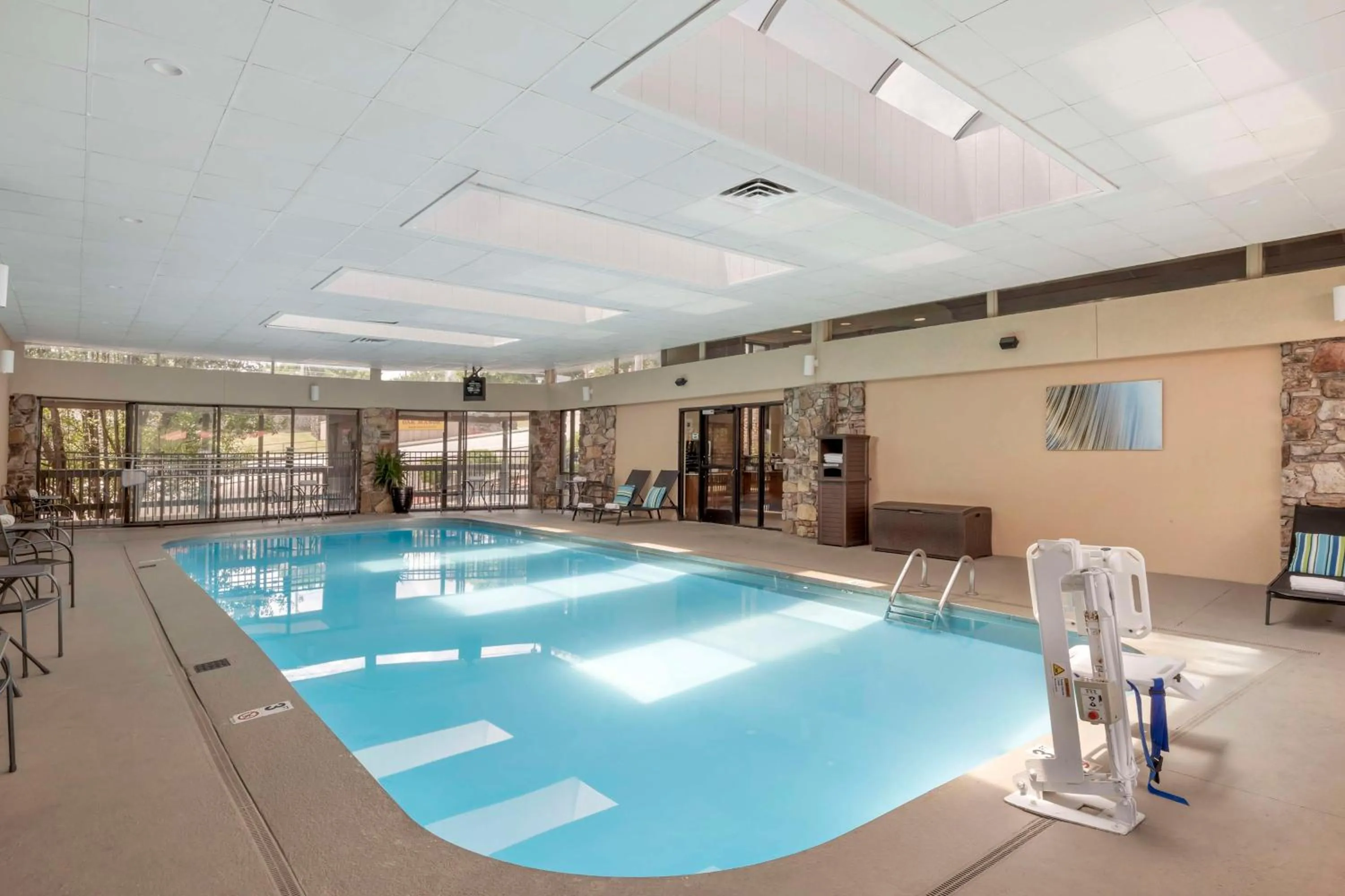 Pool view in Best Western Plus Landing View Inn & Suites