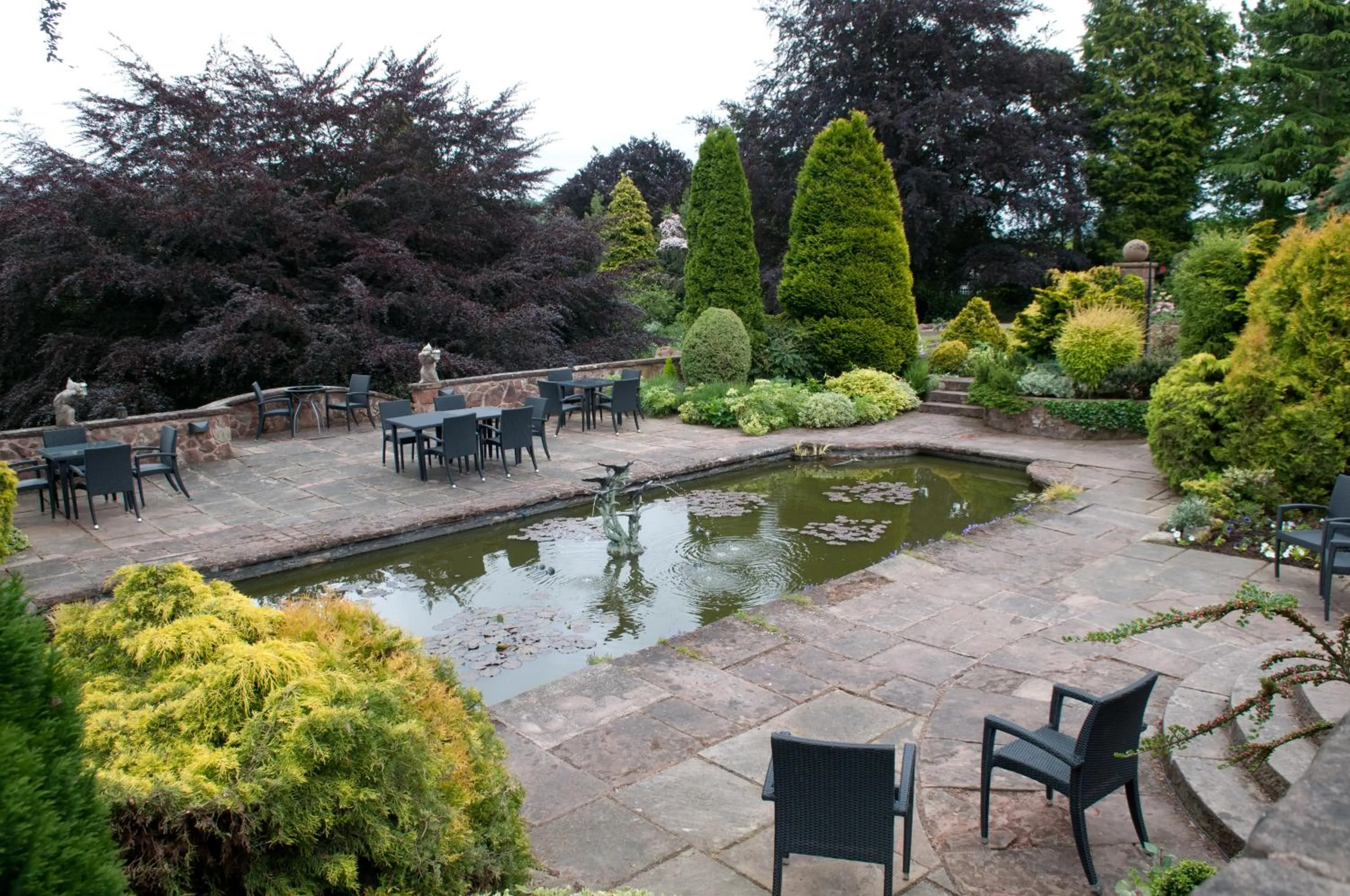 Garden in Dunsley Hall Hotel