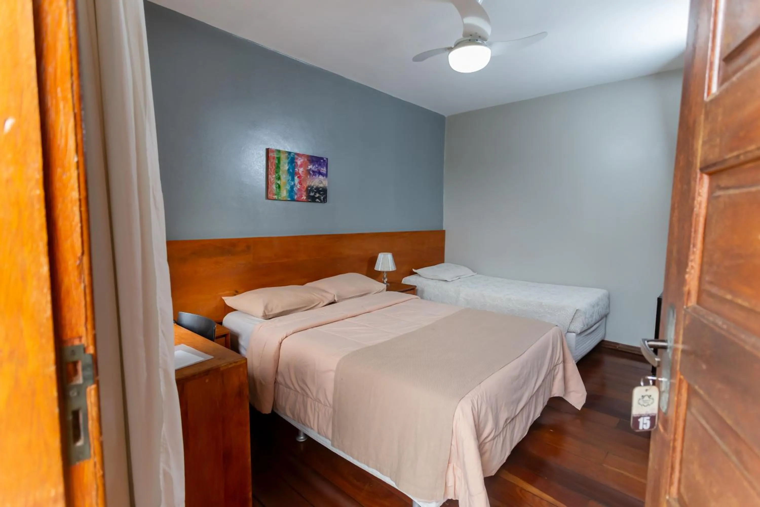 Bed in Pousada do Chafariz