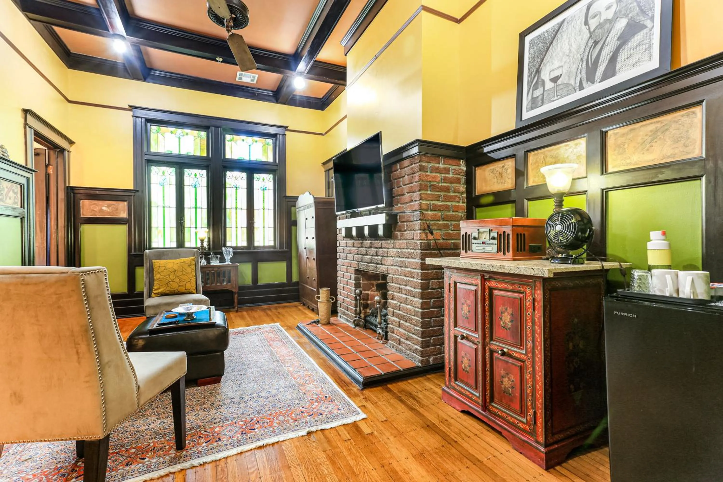 Seating area in Canal Street Inn