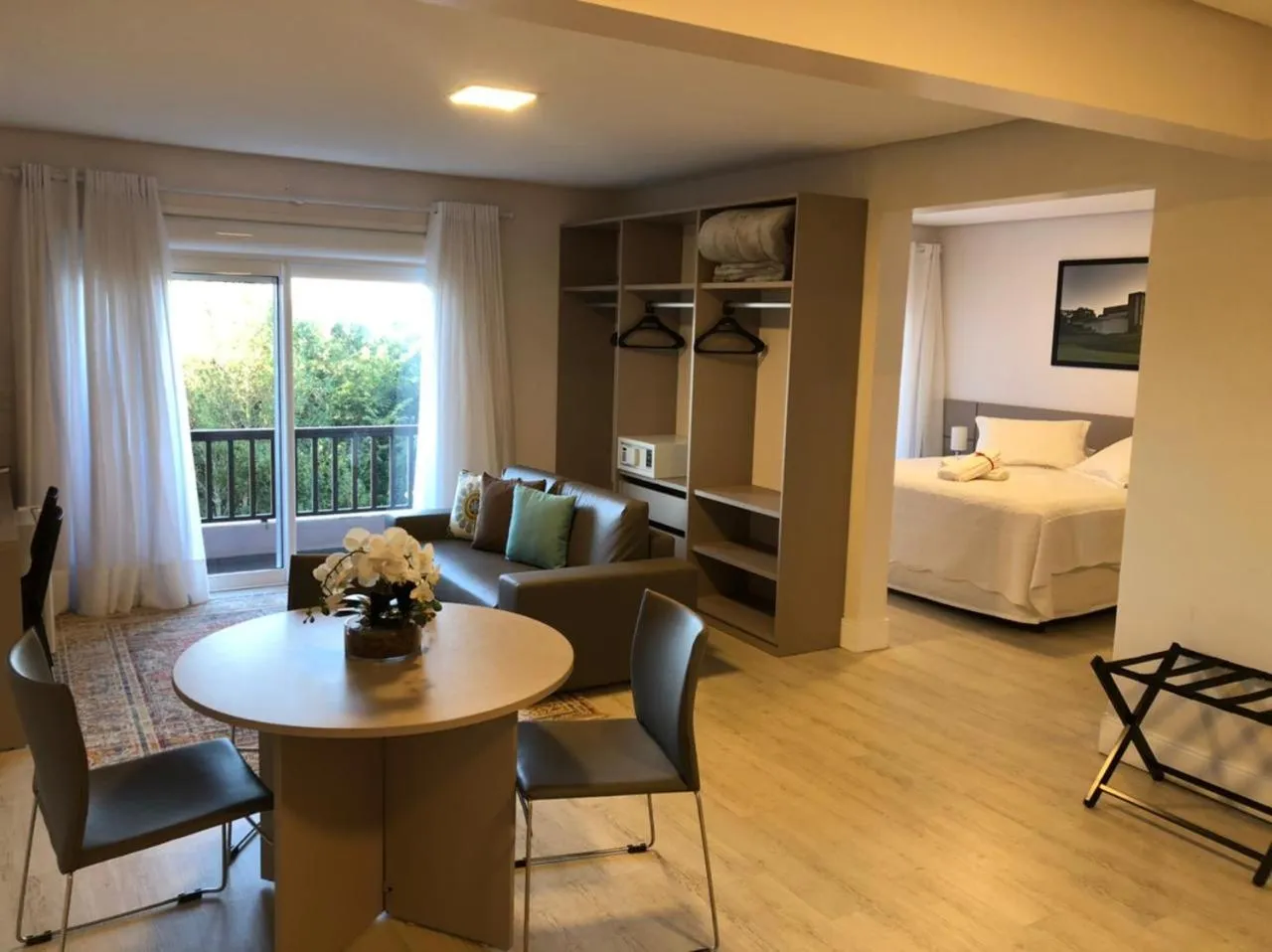 Living room, Bed in Letto Hotel Flores da Cunha